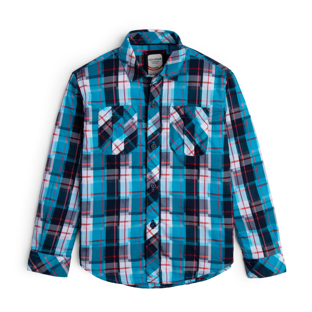 Blue Plaid Dress Shirt – cocobee