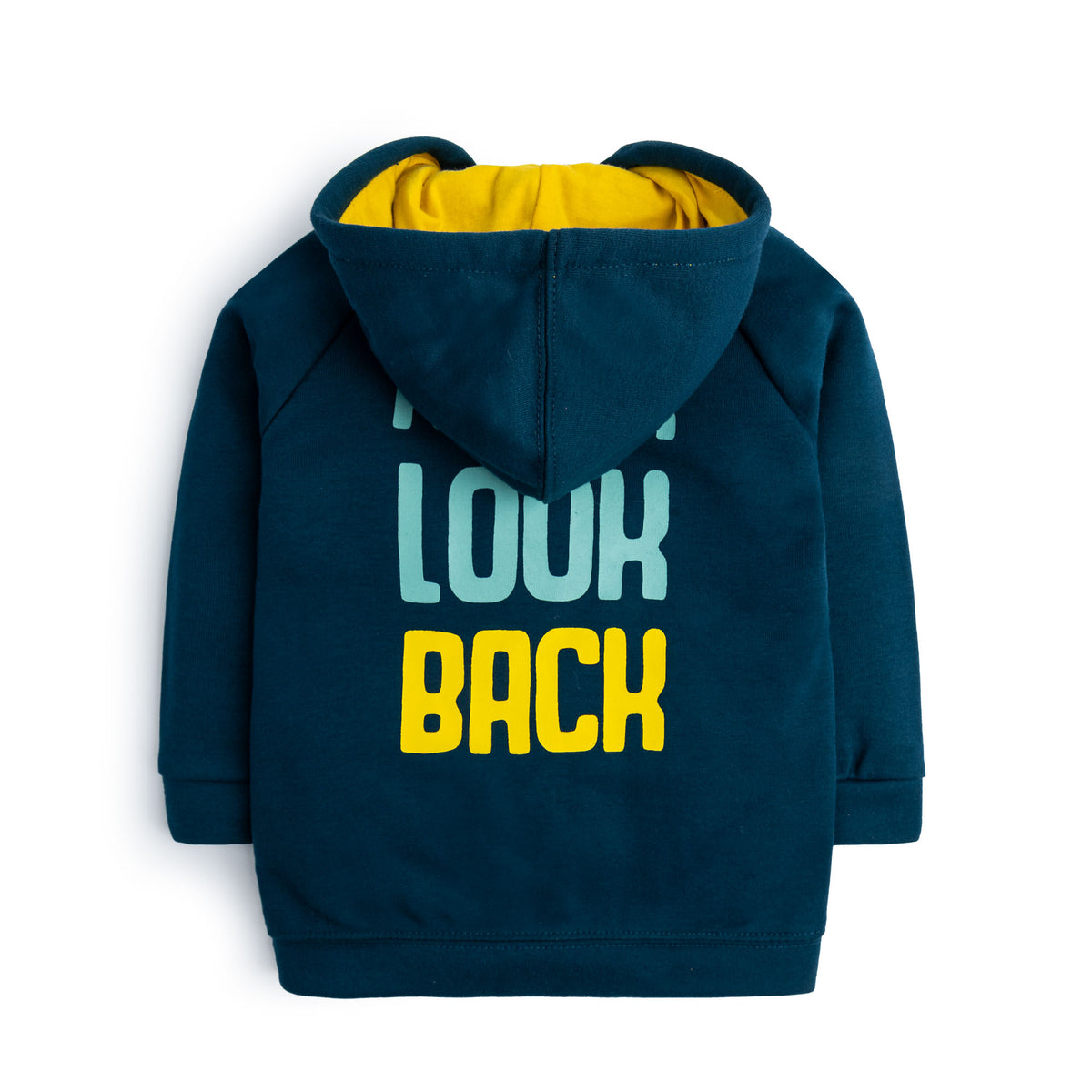 Navy blue hooded outerwear cocobee