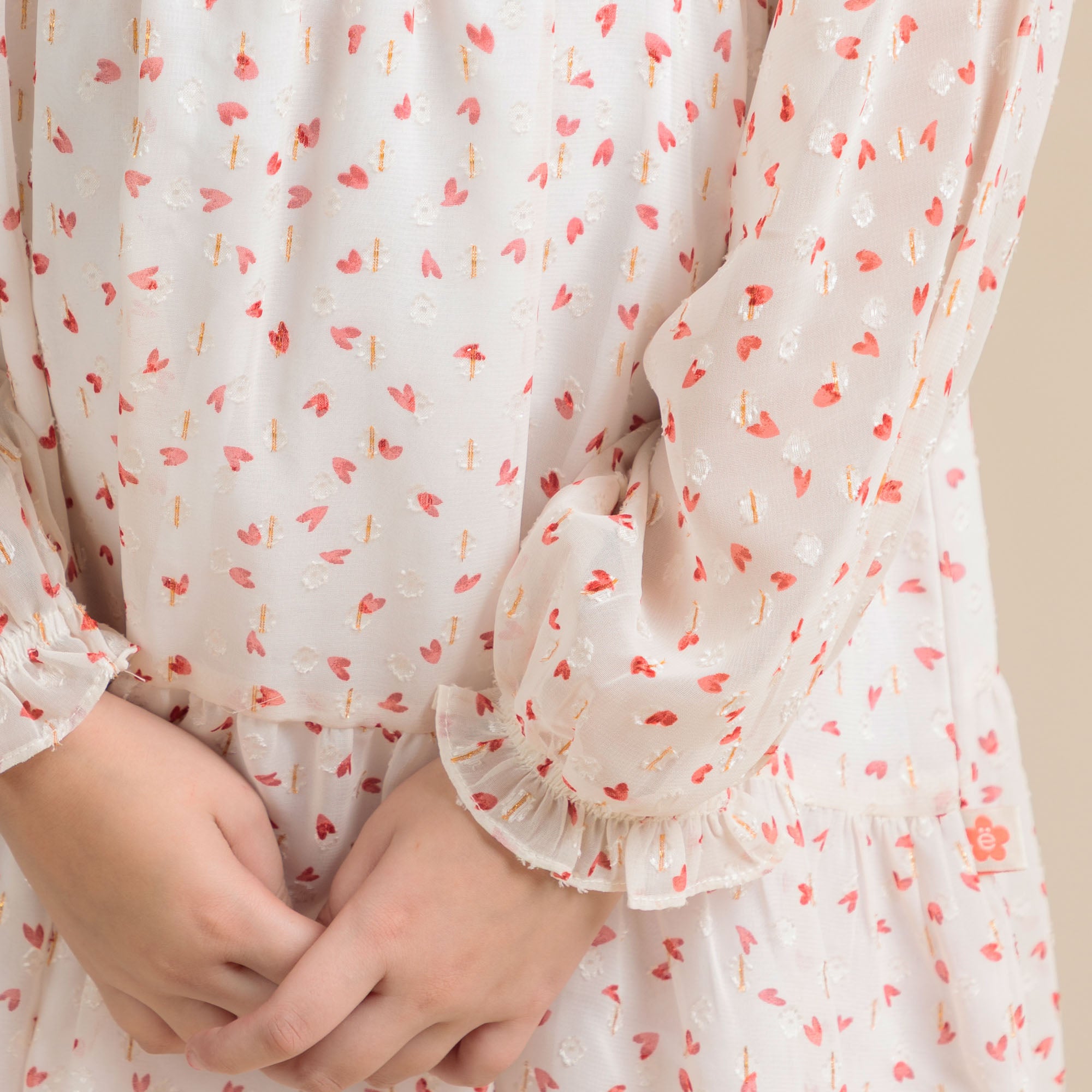 Rosy Heart Frill Frock