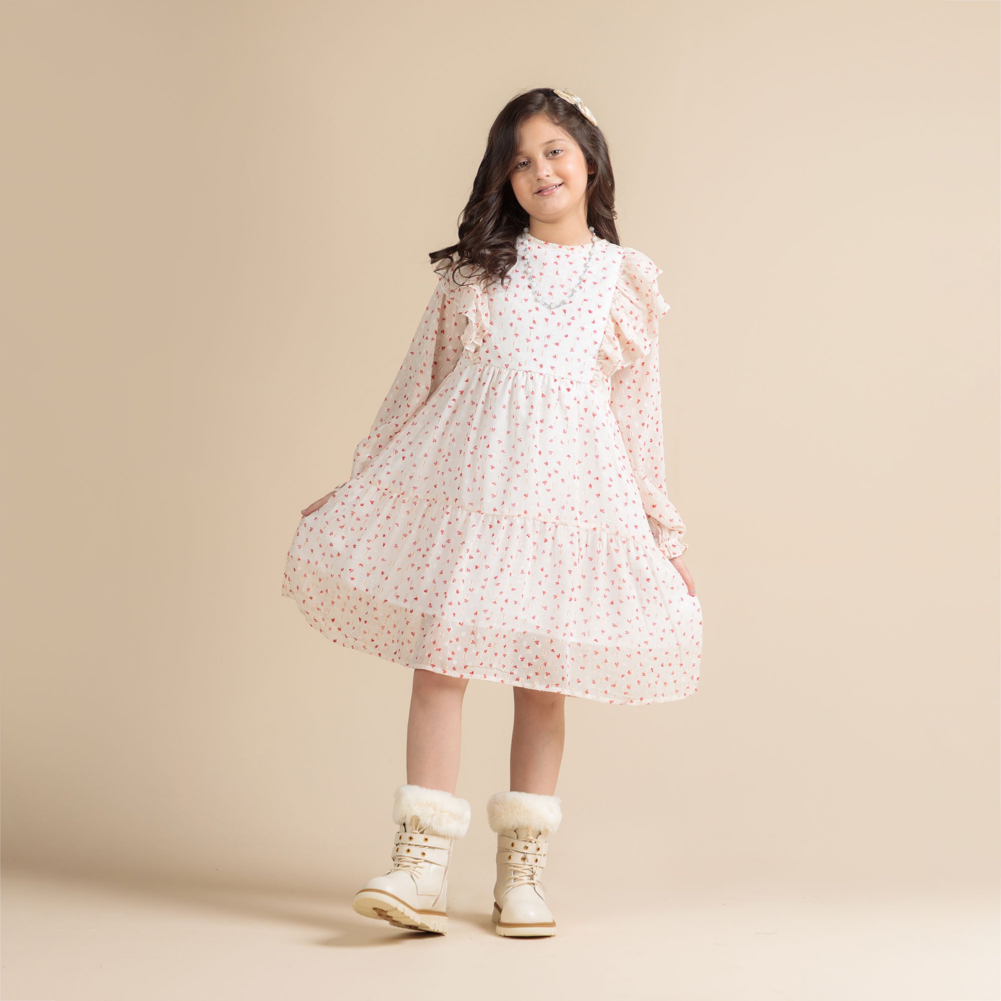 Rosy Heart Frill Frock