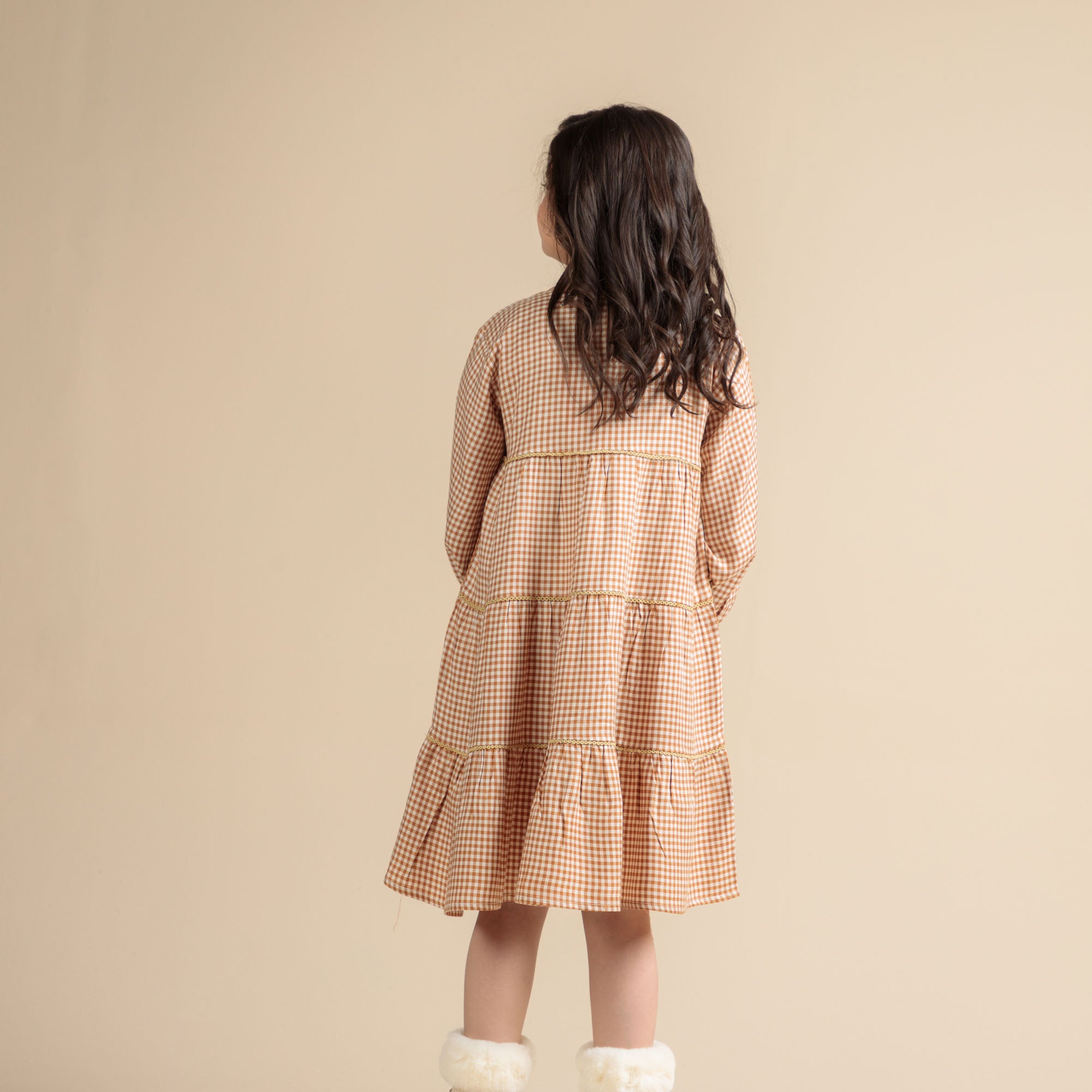 Honeycomb Gingham Top