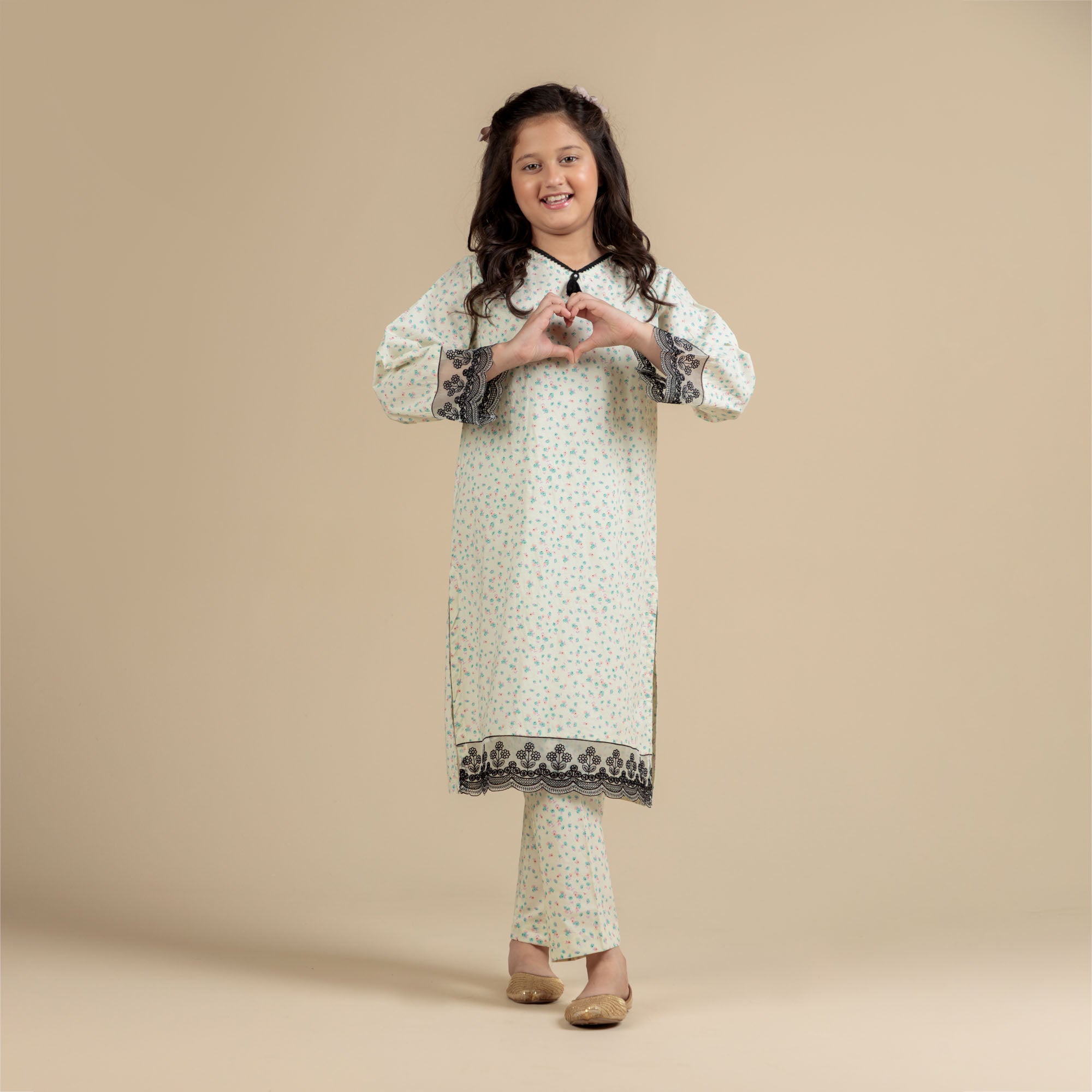 Pastel Mist Embroidered Two-Piece