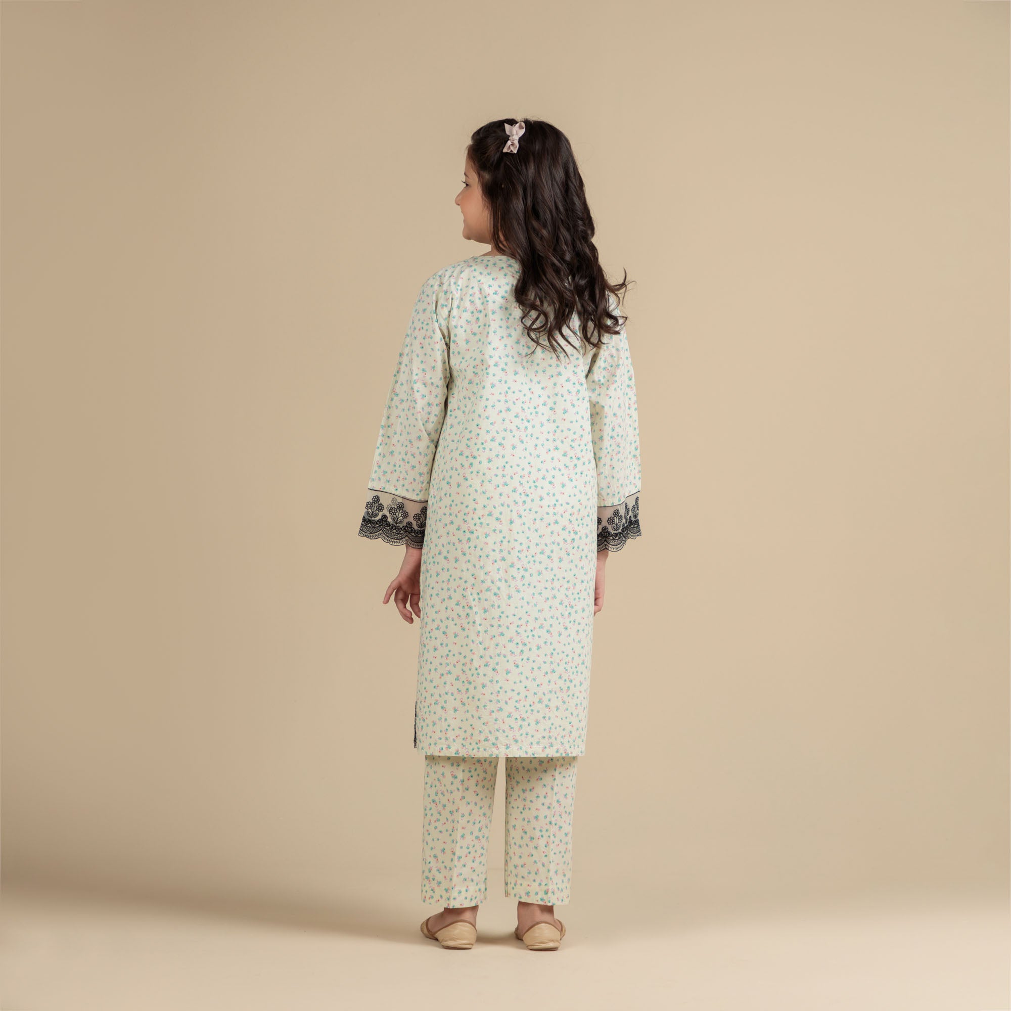 Pastel Mist Embroidered Two-Piece