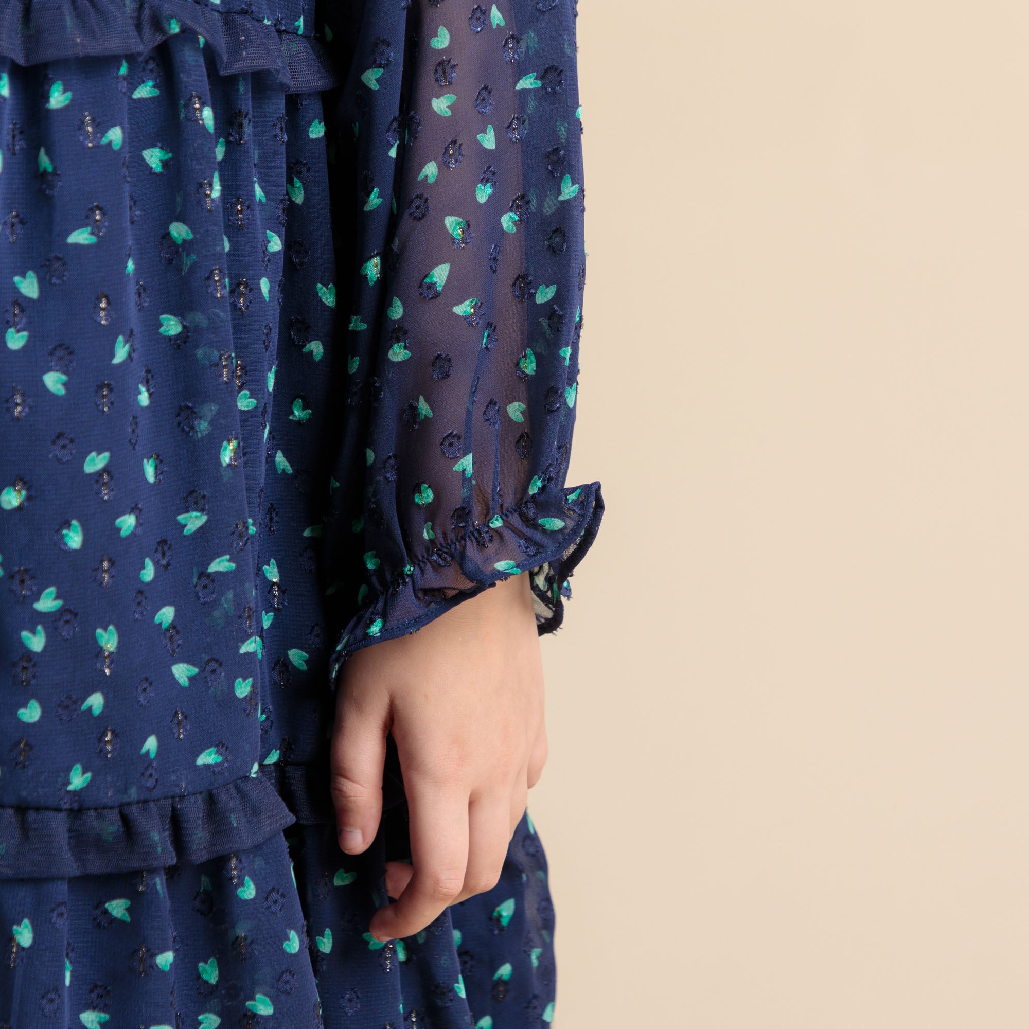 Sapphire Glow Tiered Top
