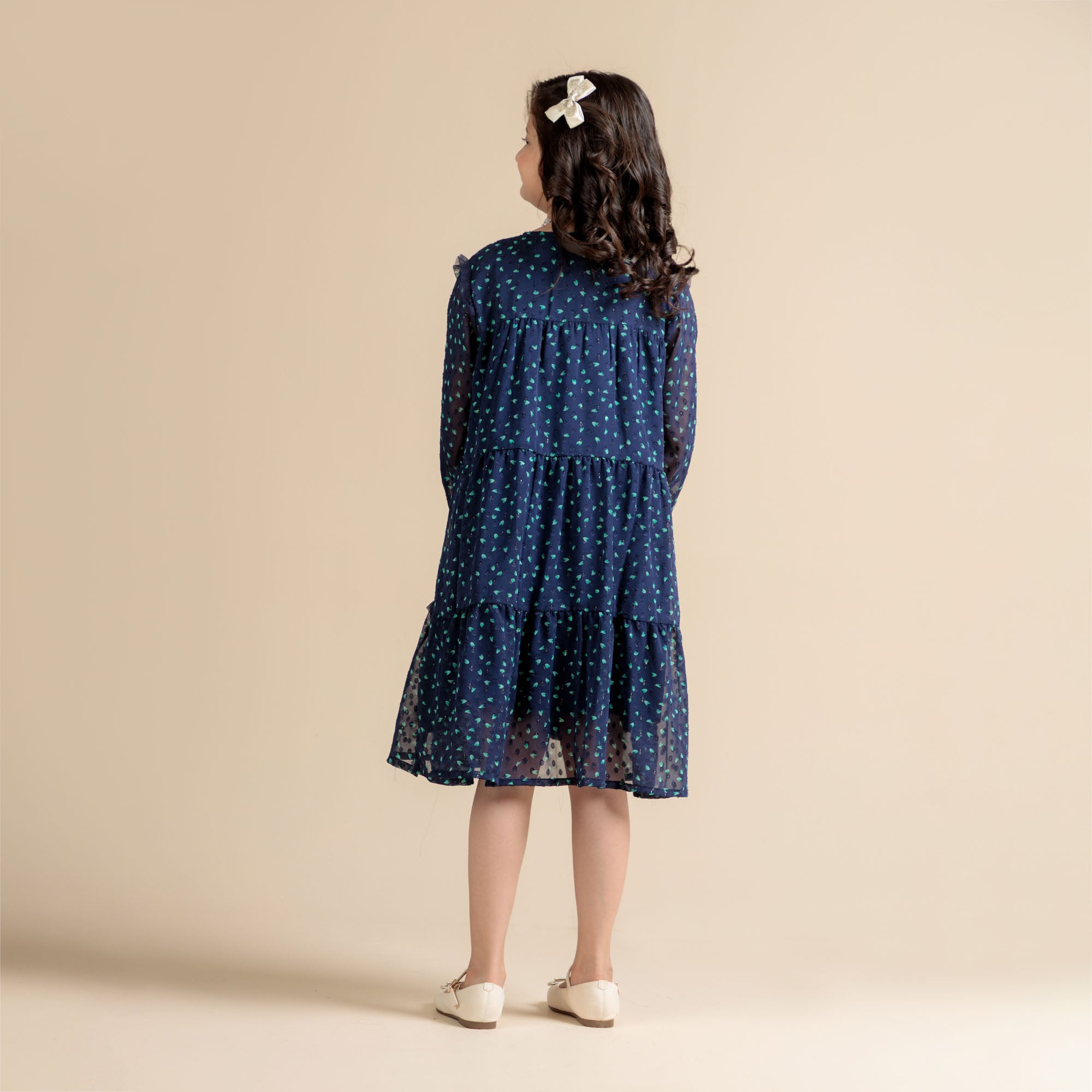 Sapphire Glow Tiered Top