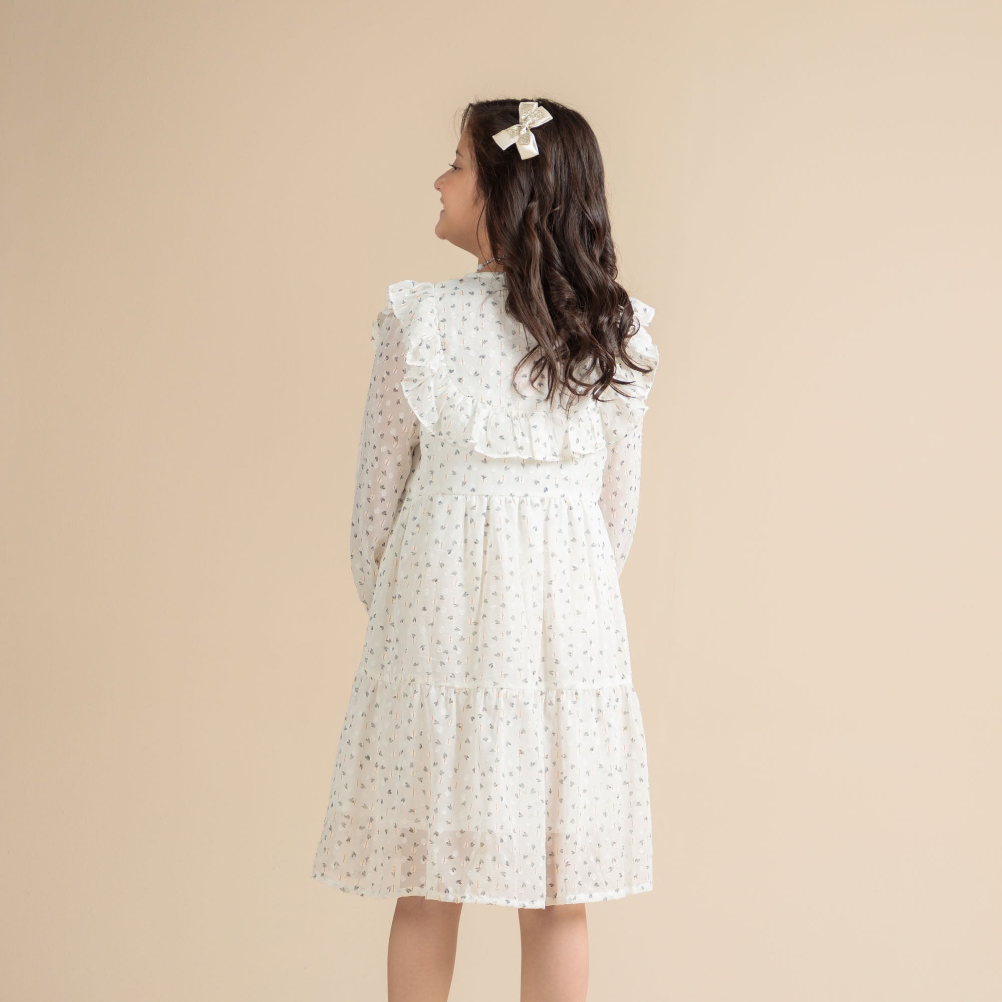 Crystal Bloom Ruffle Frock