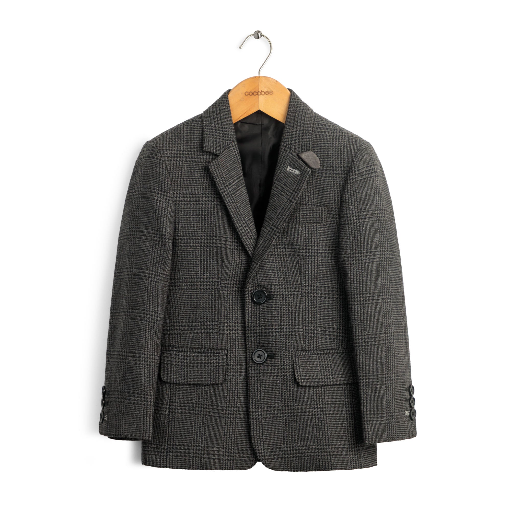 Charcoal Glen Check Blazer