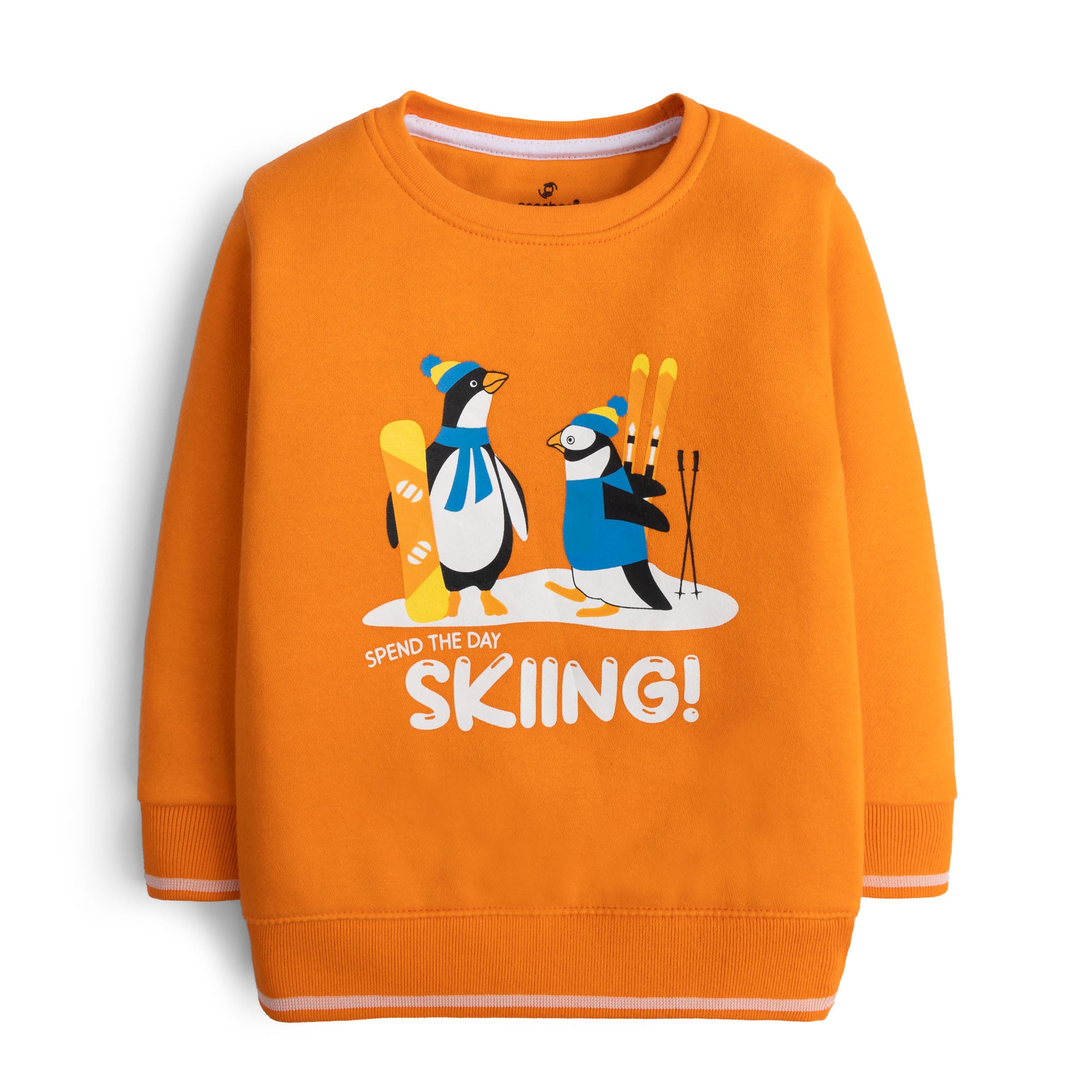Skiing High Printed Sweatshirt