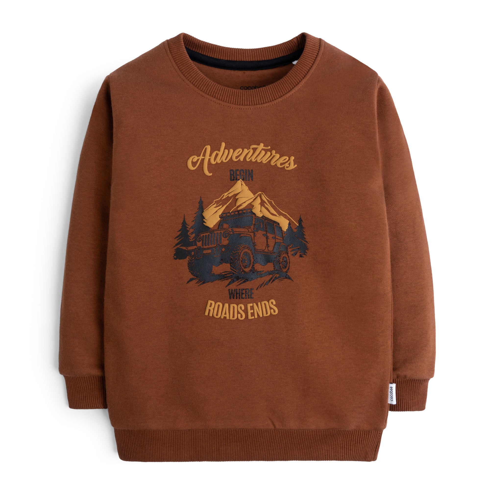 Adventures Brown Sweatshirt