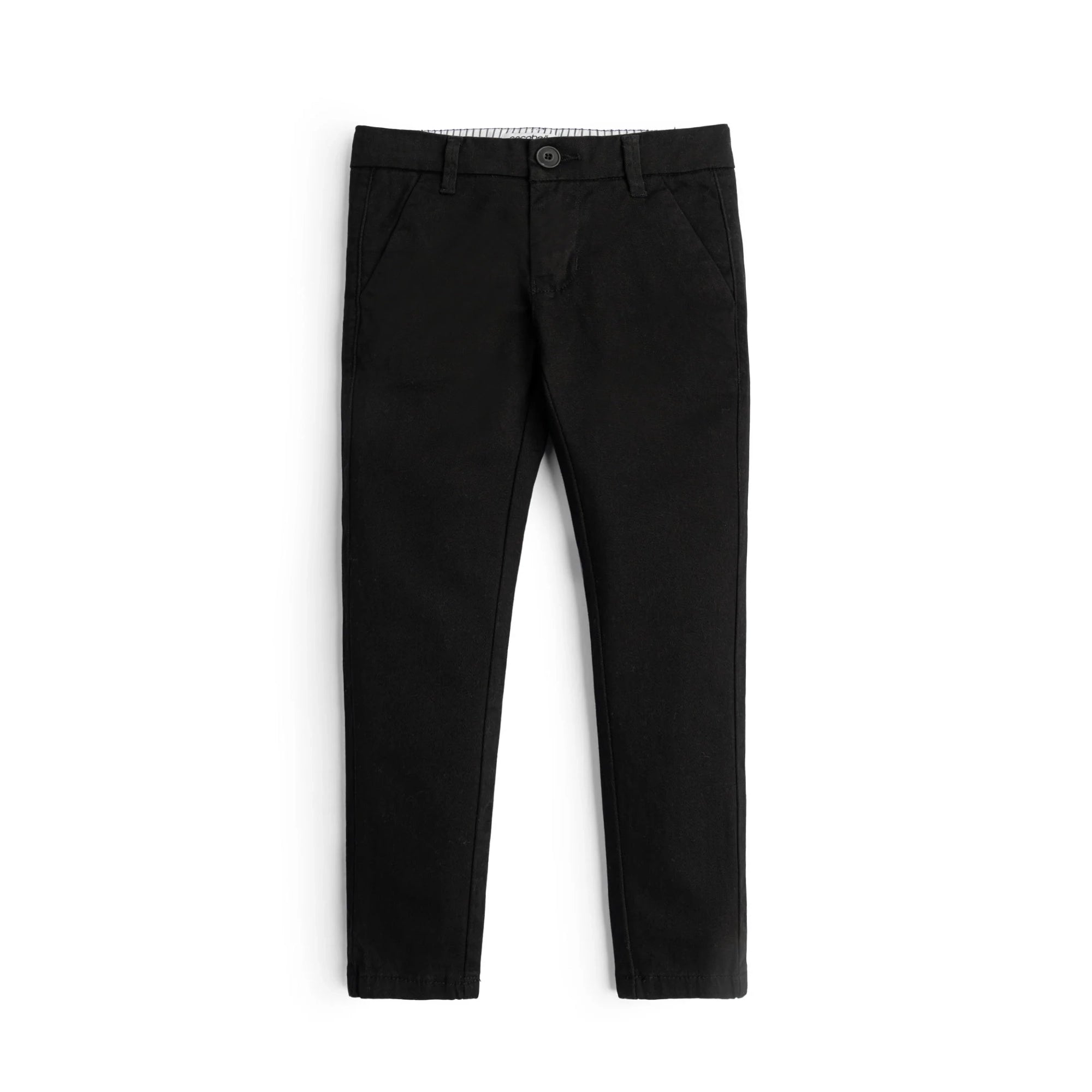 Black Cotton Chino