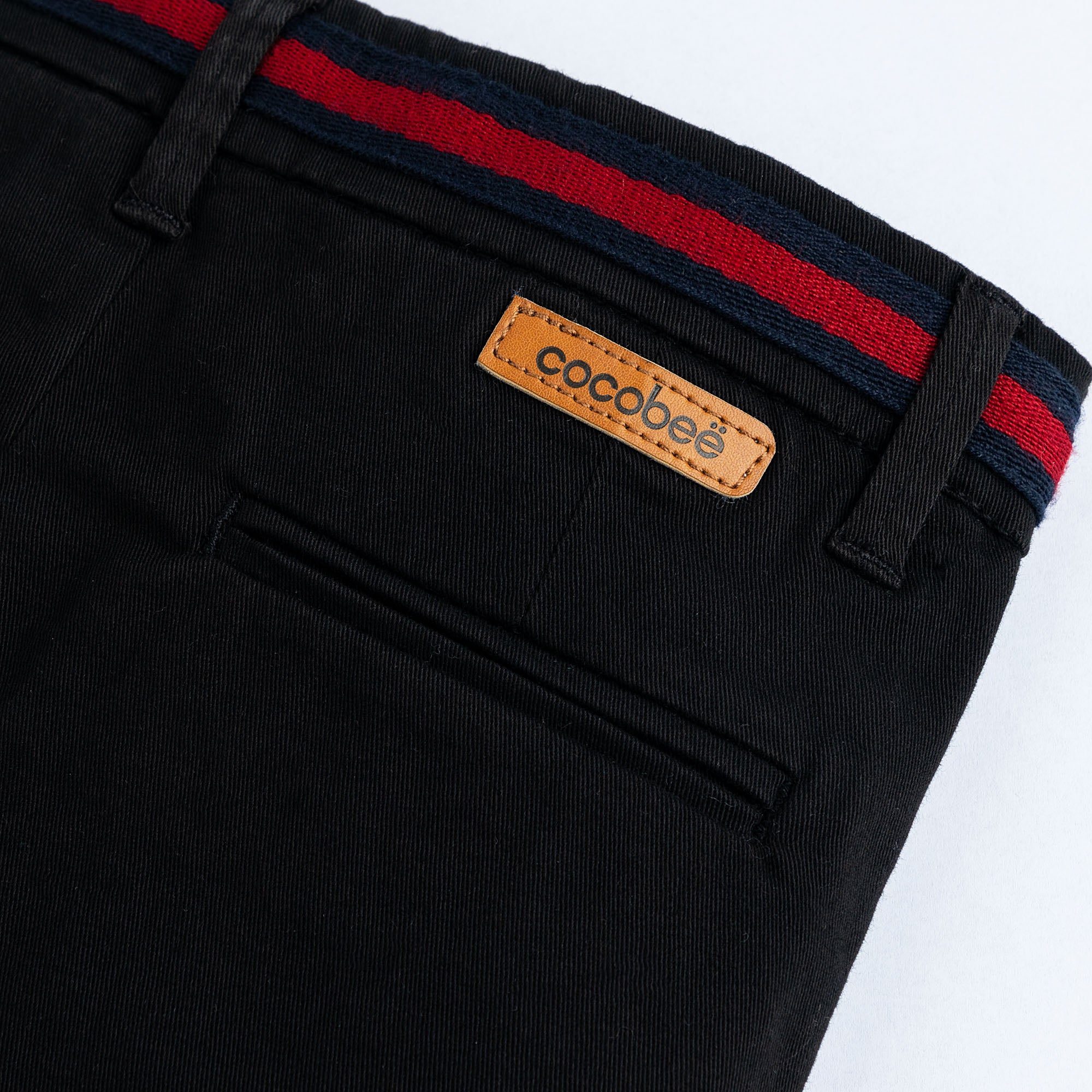 Tapered Black Chino Pant