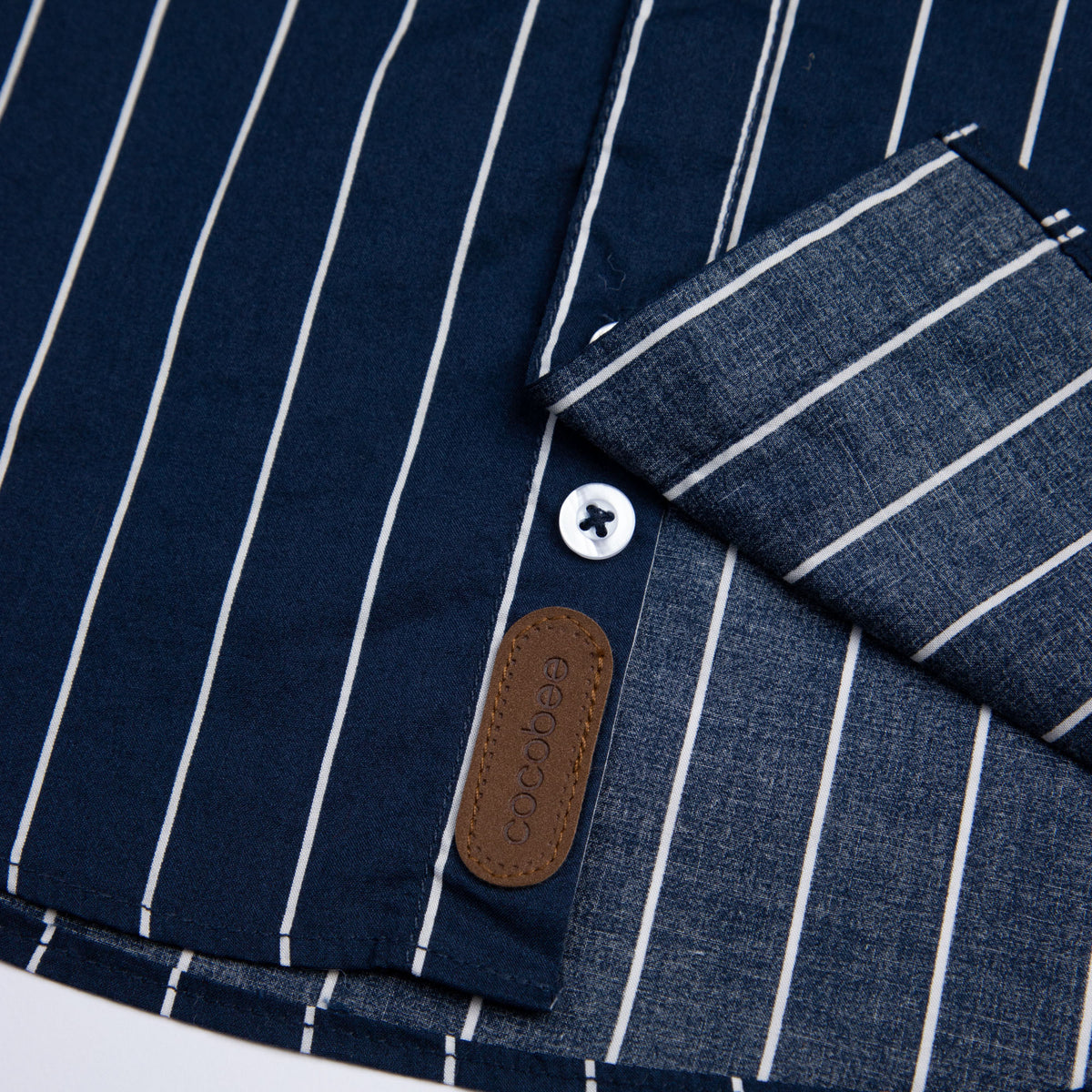 Royal Blue Striper Dress Shirt – cocobee