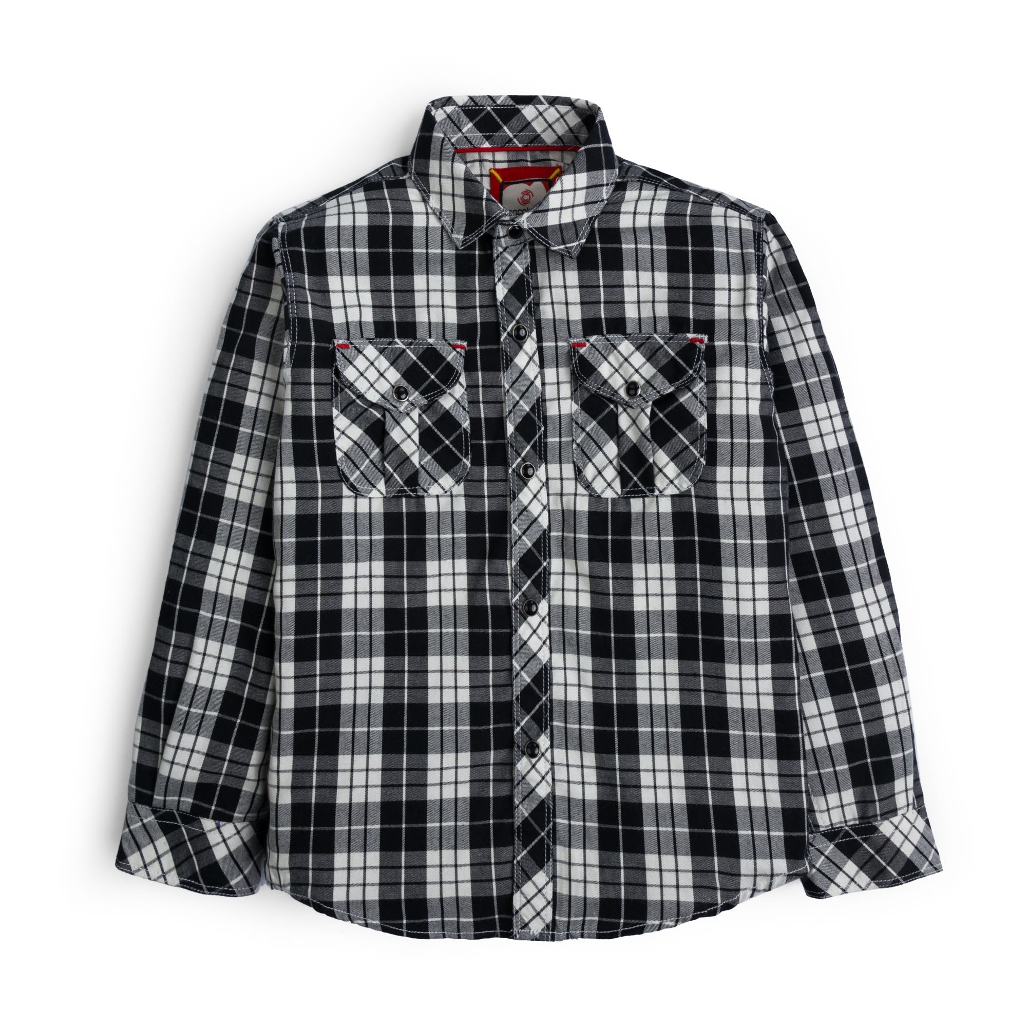 Checkered front pockets casual shirts