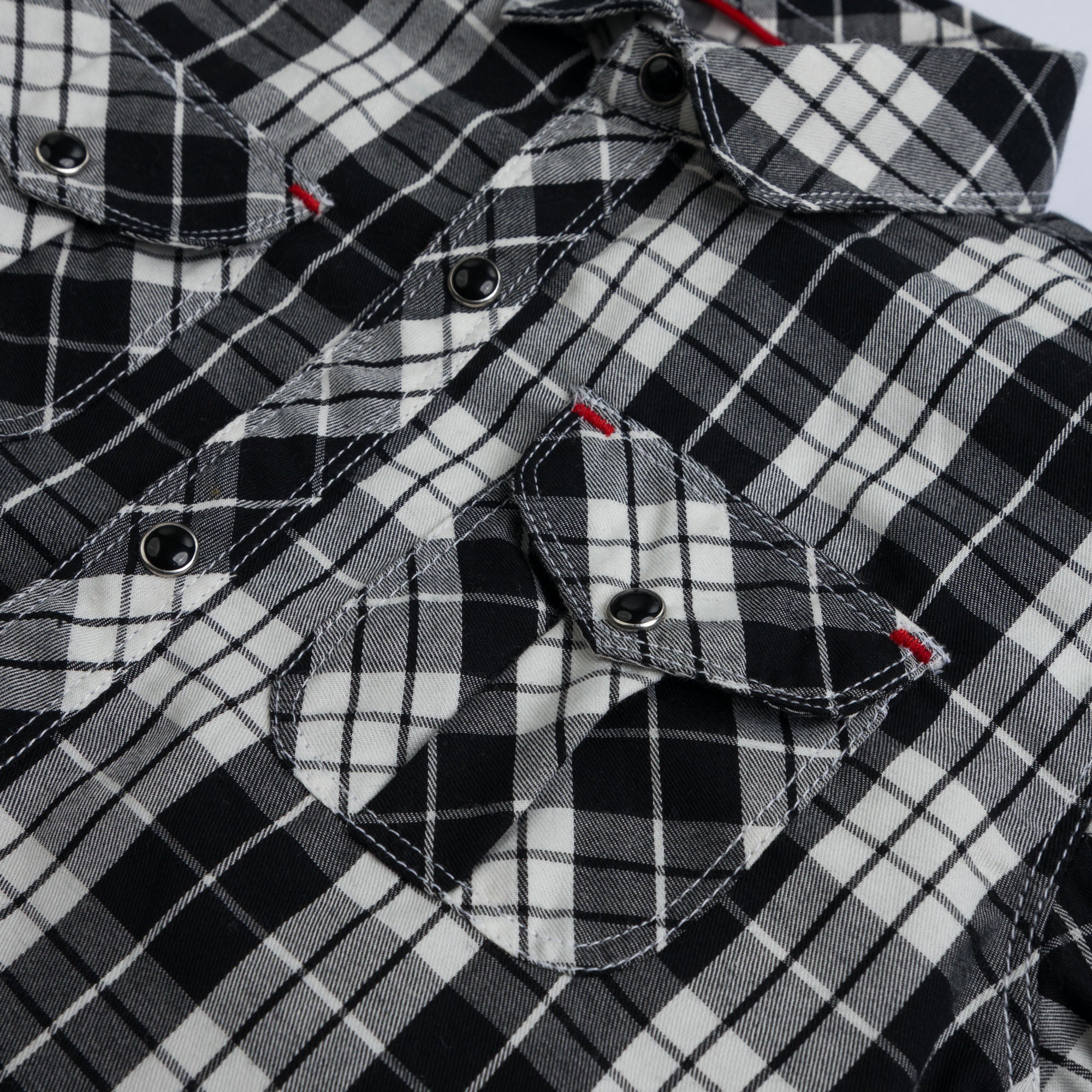Checkered front pockets casual shirts