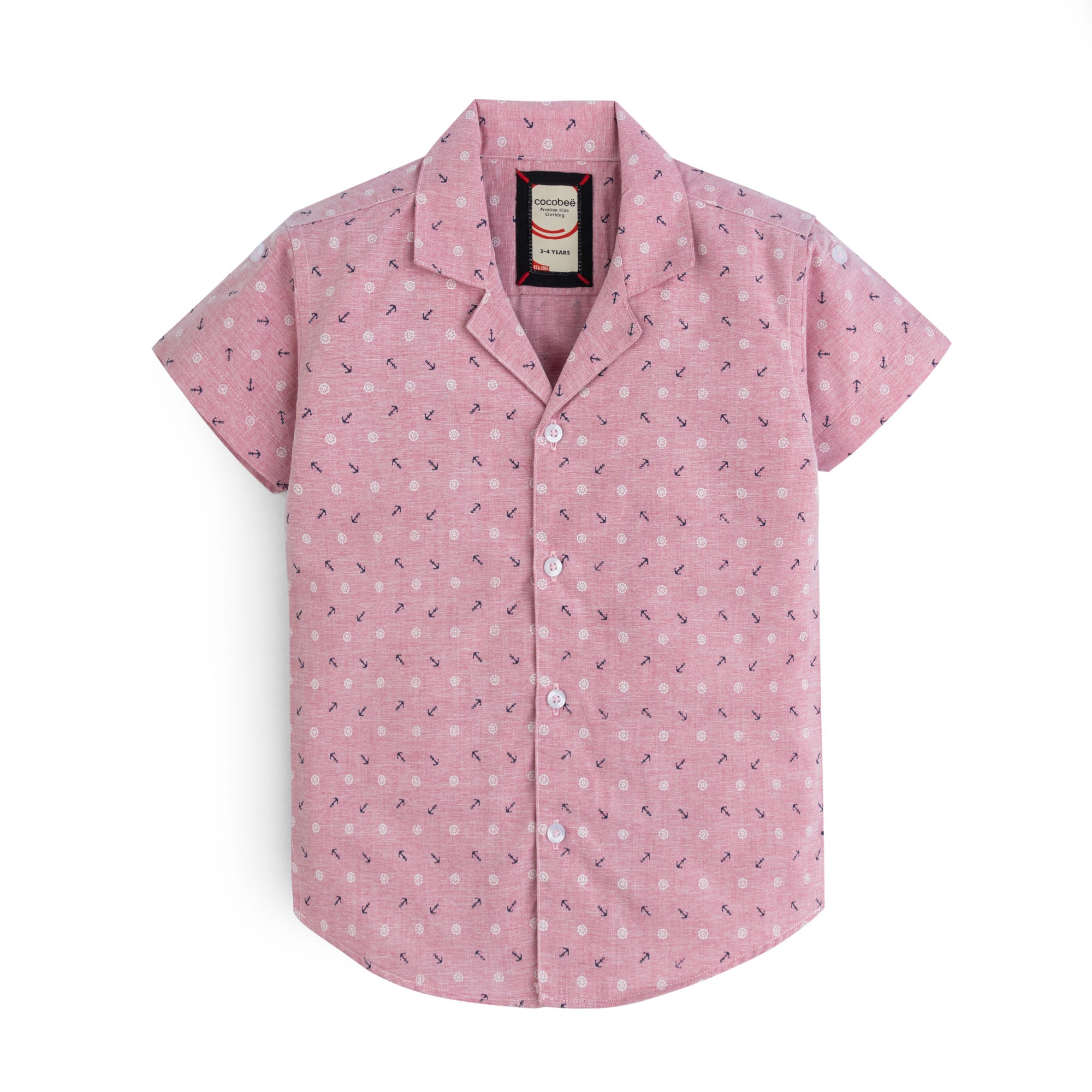 Printed Pink Dress Shirt