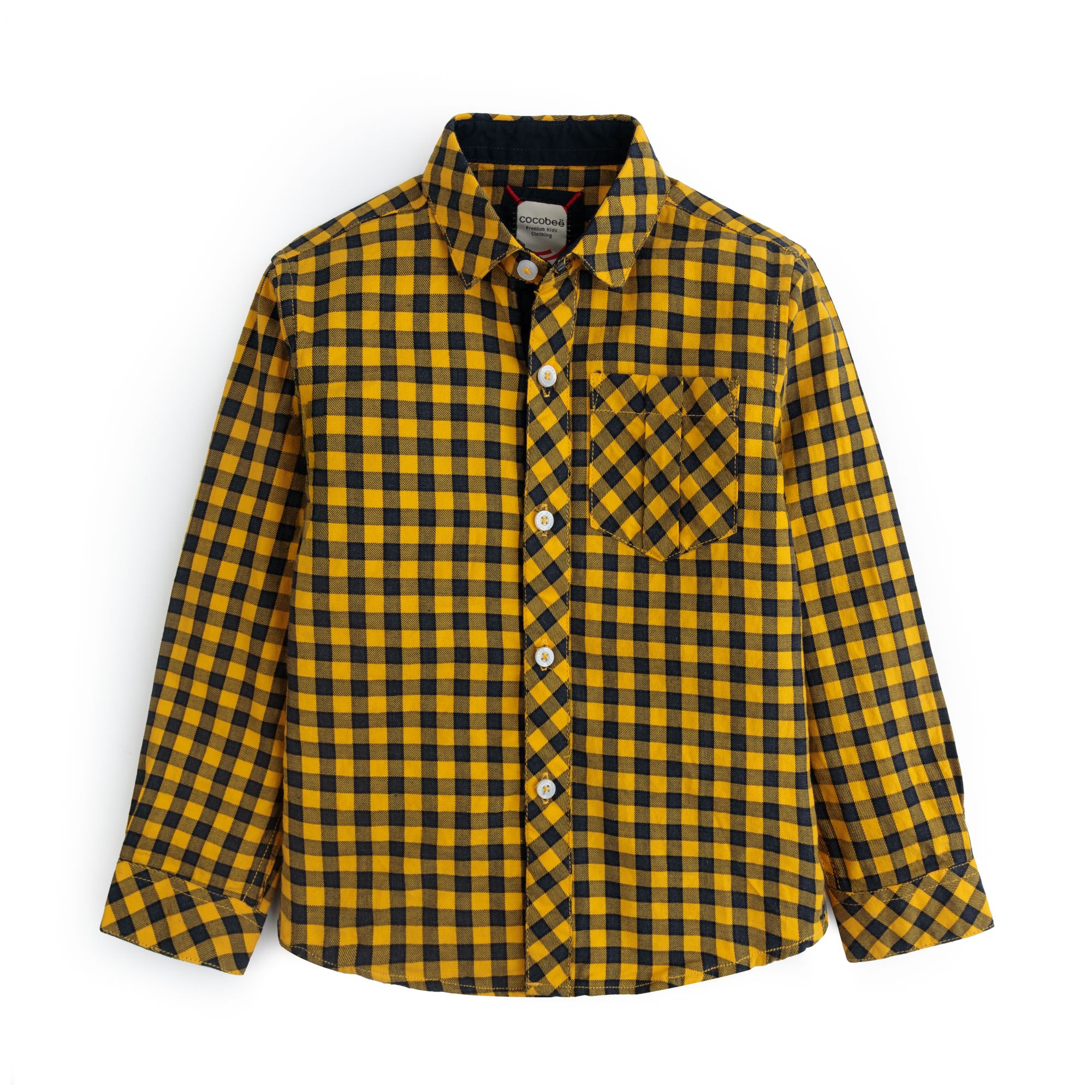 Yellow Shadow Plaid Shirt