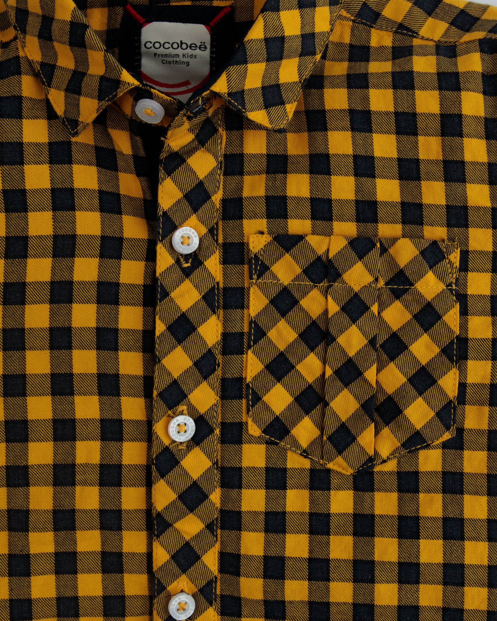 Yellow Shadow Plaid Shirt