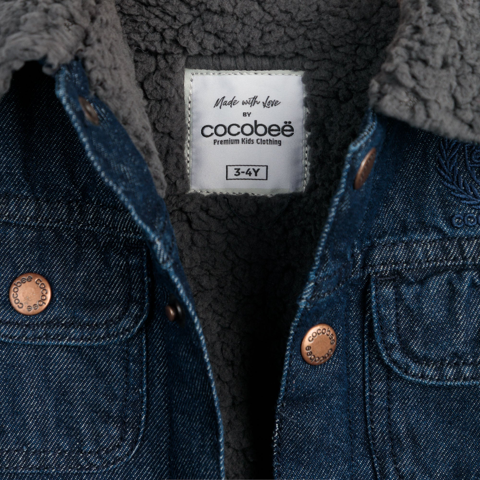 Deep-Indigo Sherpa Jacket