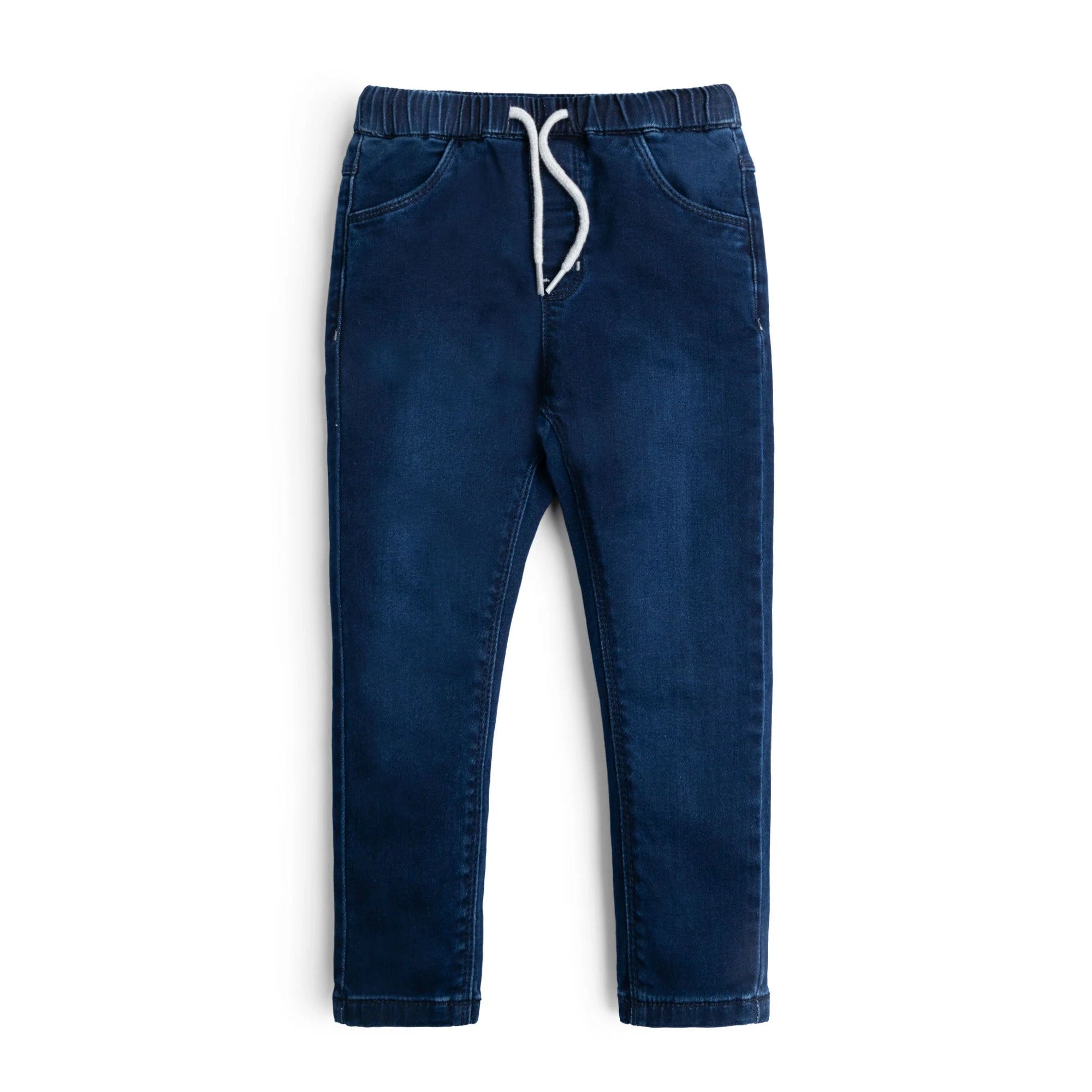 Elasticated Blue Denim Trouser