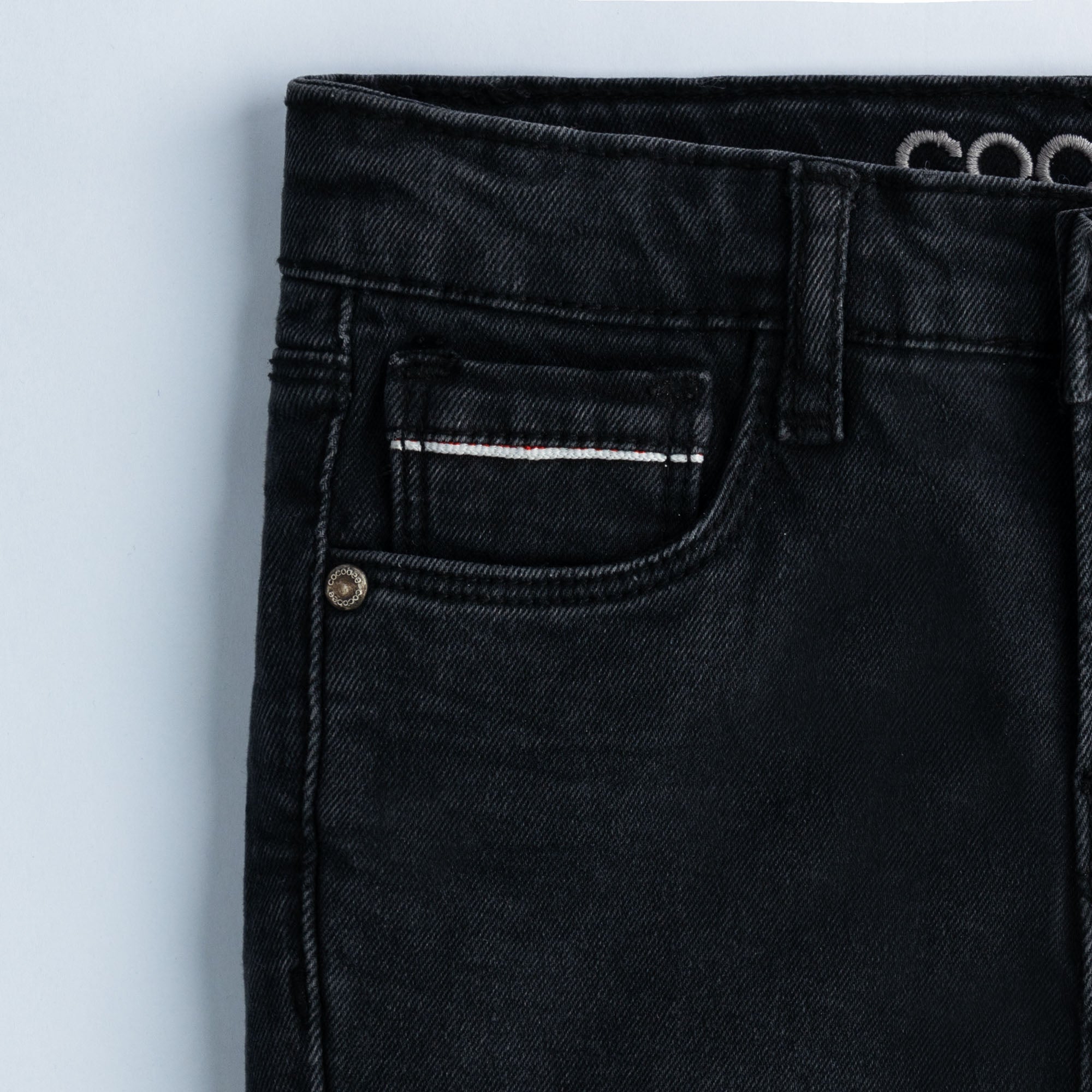 Faded Black Denim