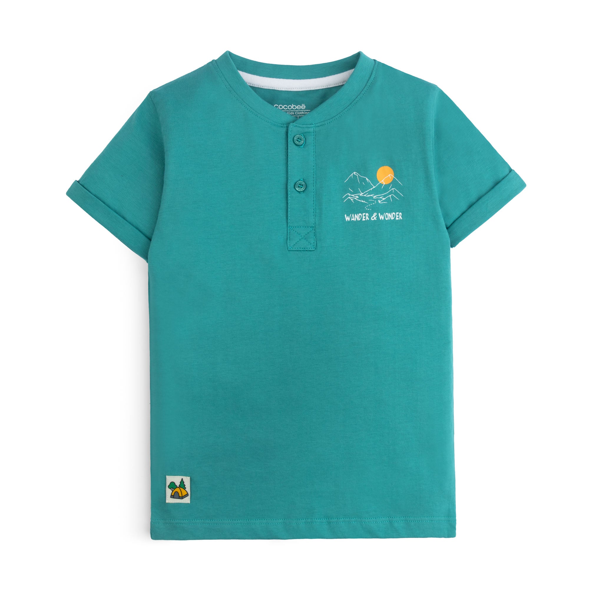 Teal Wander Henley