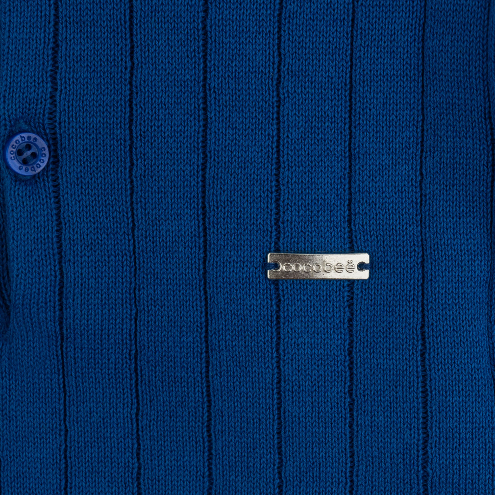 Cobalt Knitted Texture Polo