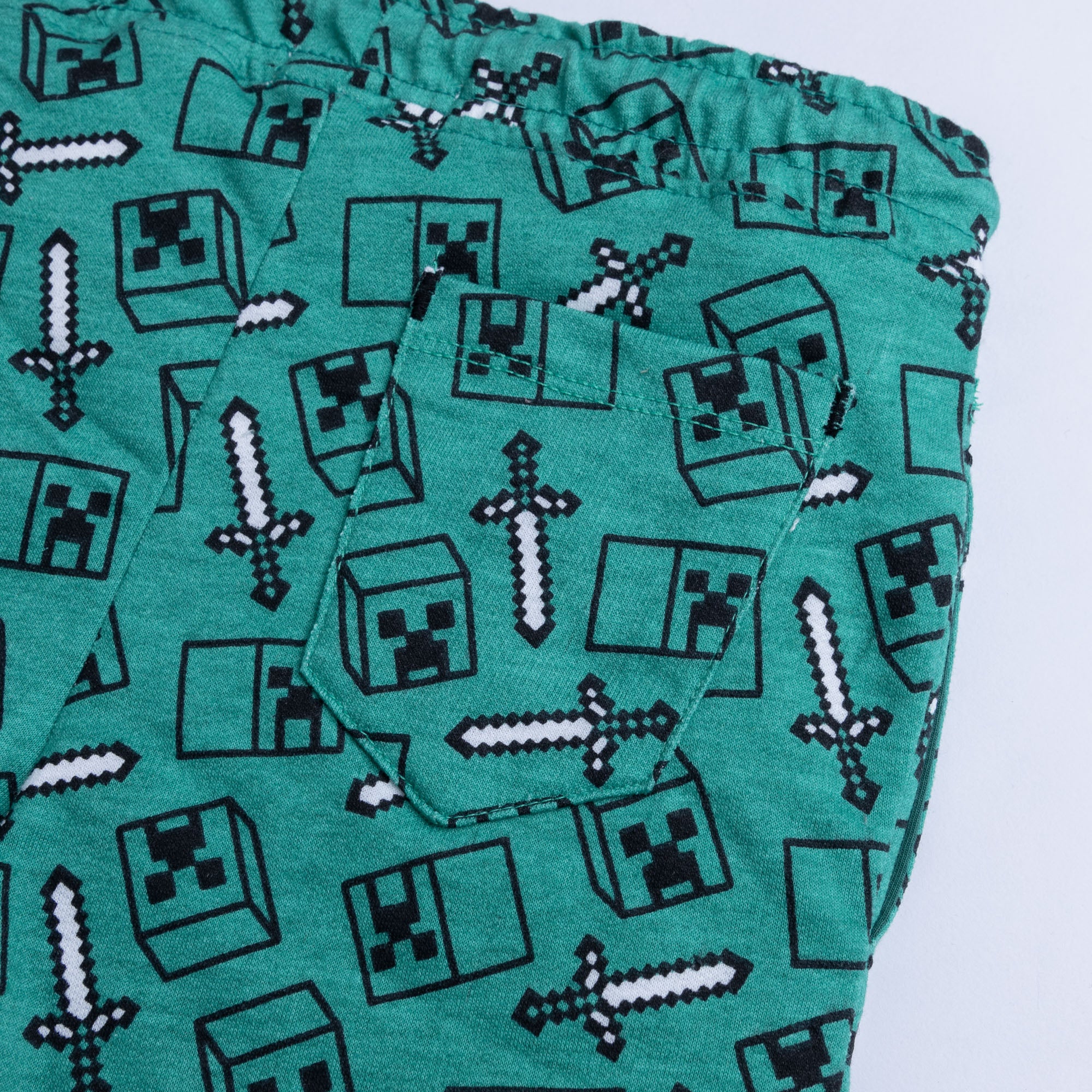 Turquoise Printed Short