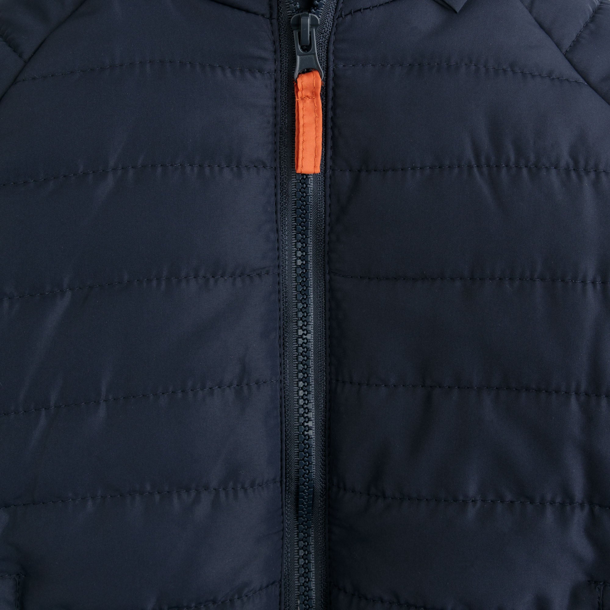 Midnight Blue Zip-up Puffer