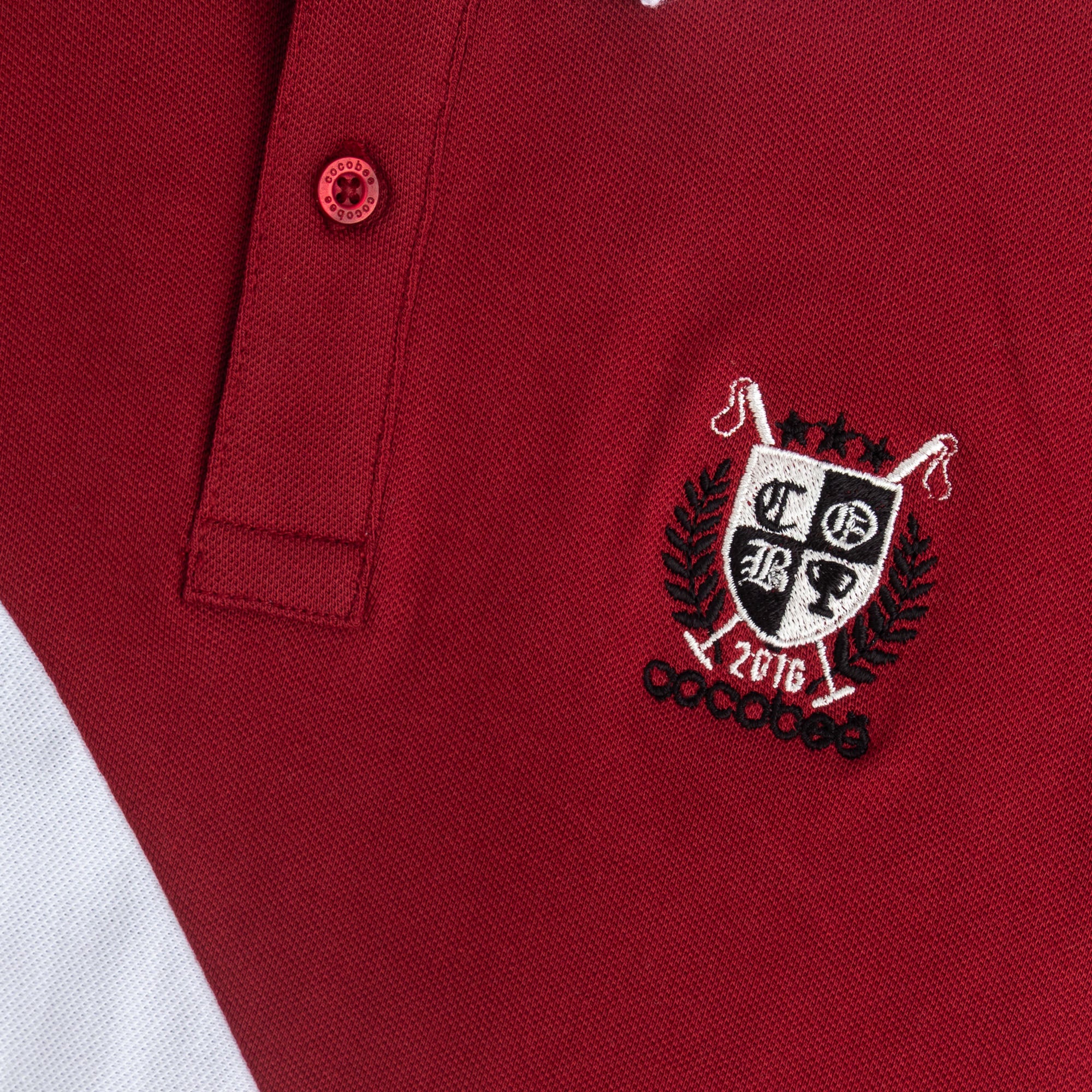 Tri-Color Crest Polo