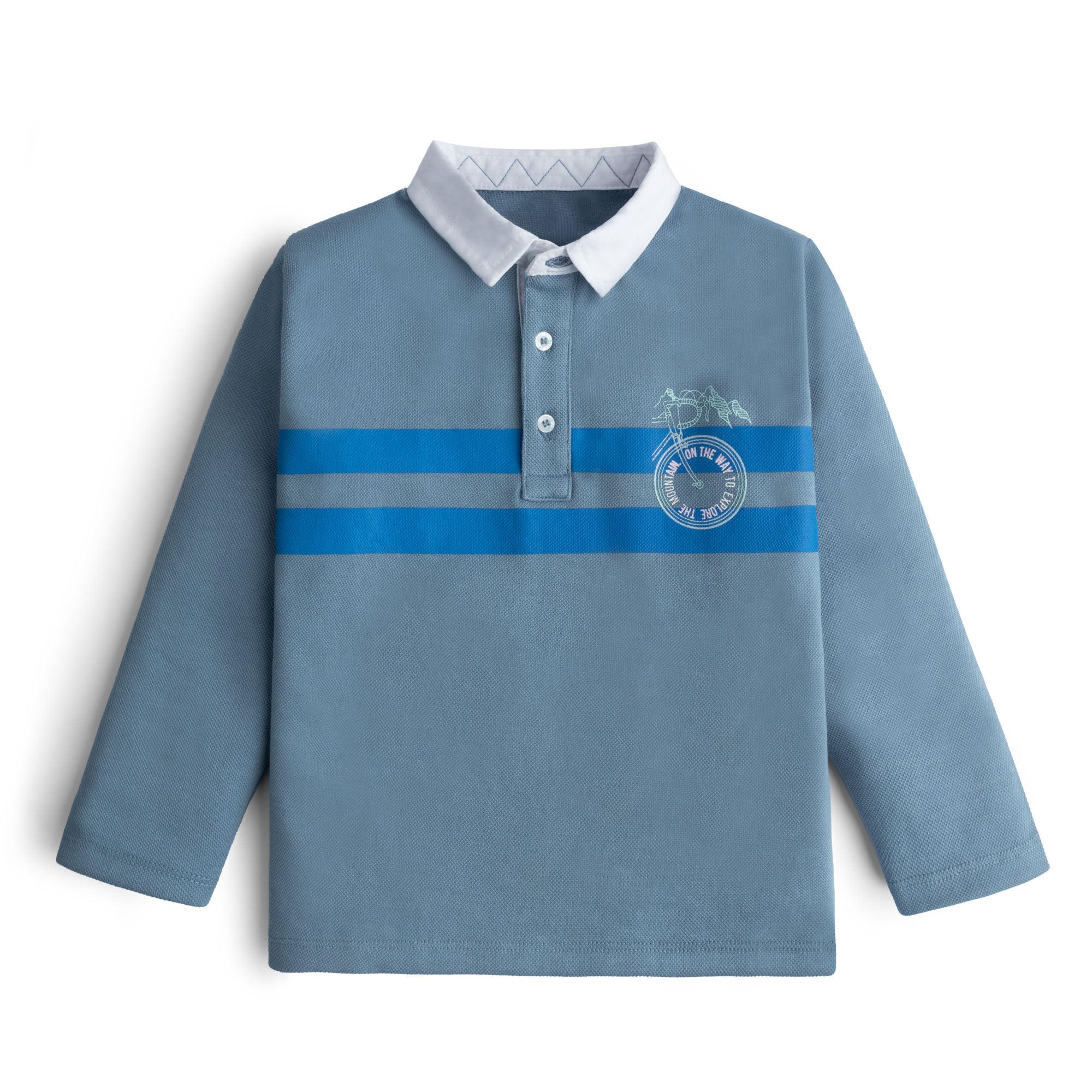 Button Rugby Printed Iconic Printed Rugby shirt – cocobee