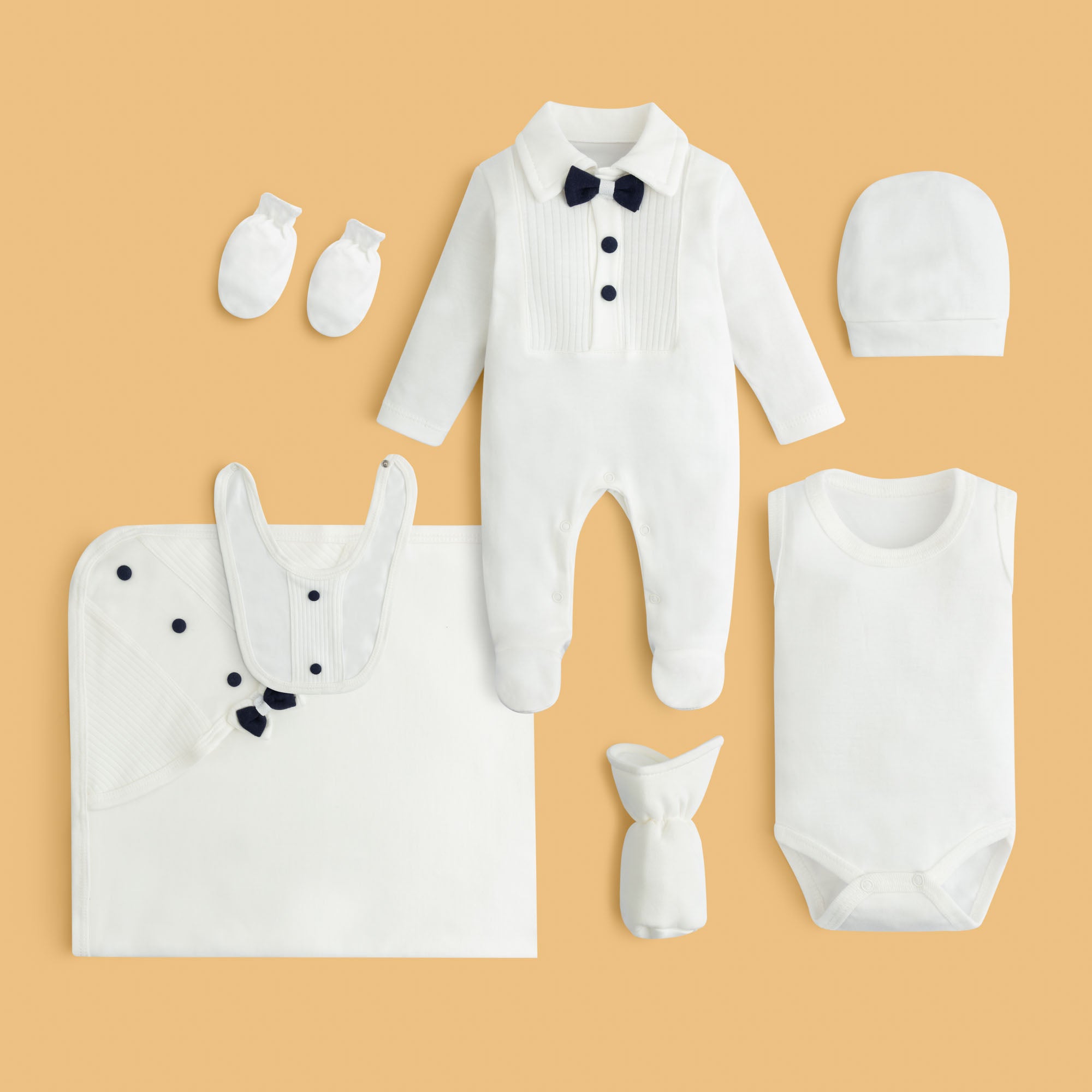 Baby Tuxedo Layette Set