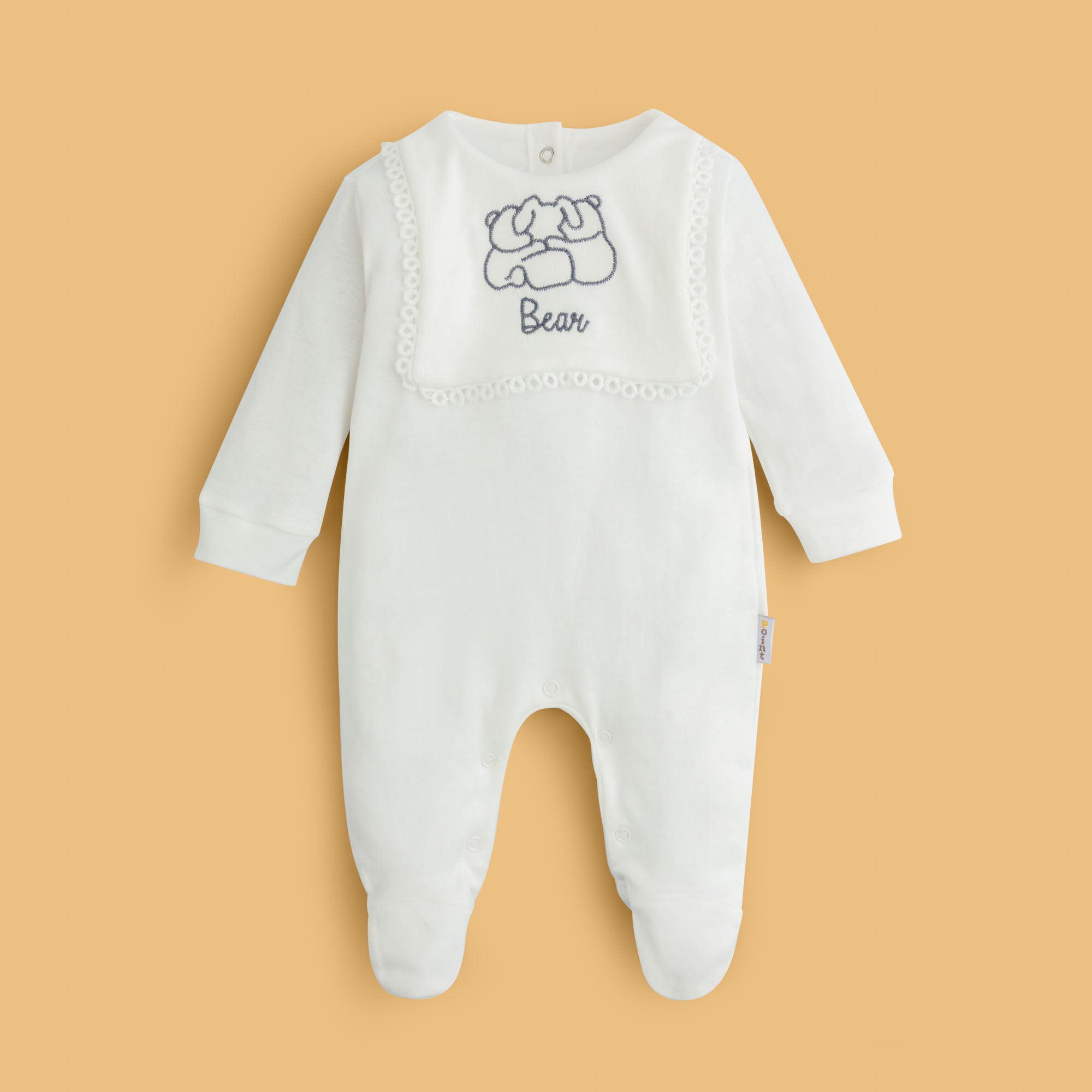 White Cuddle Romper Set