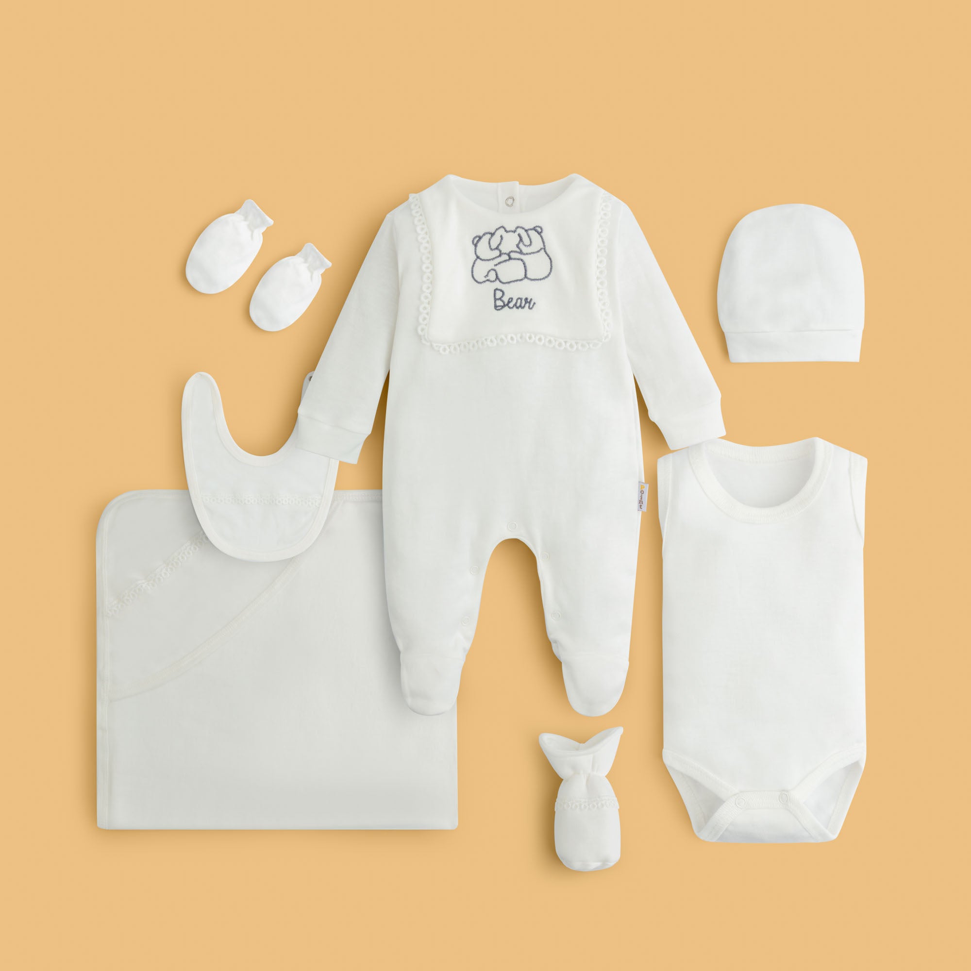 White Cuddle Romper Set