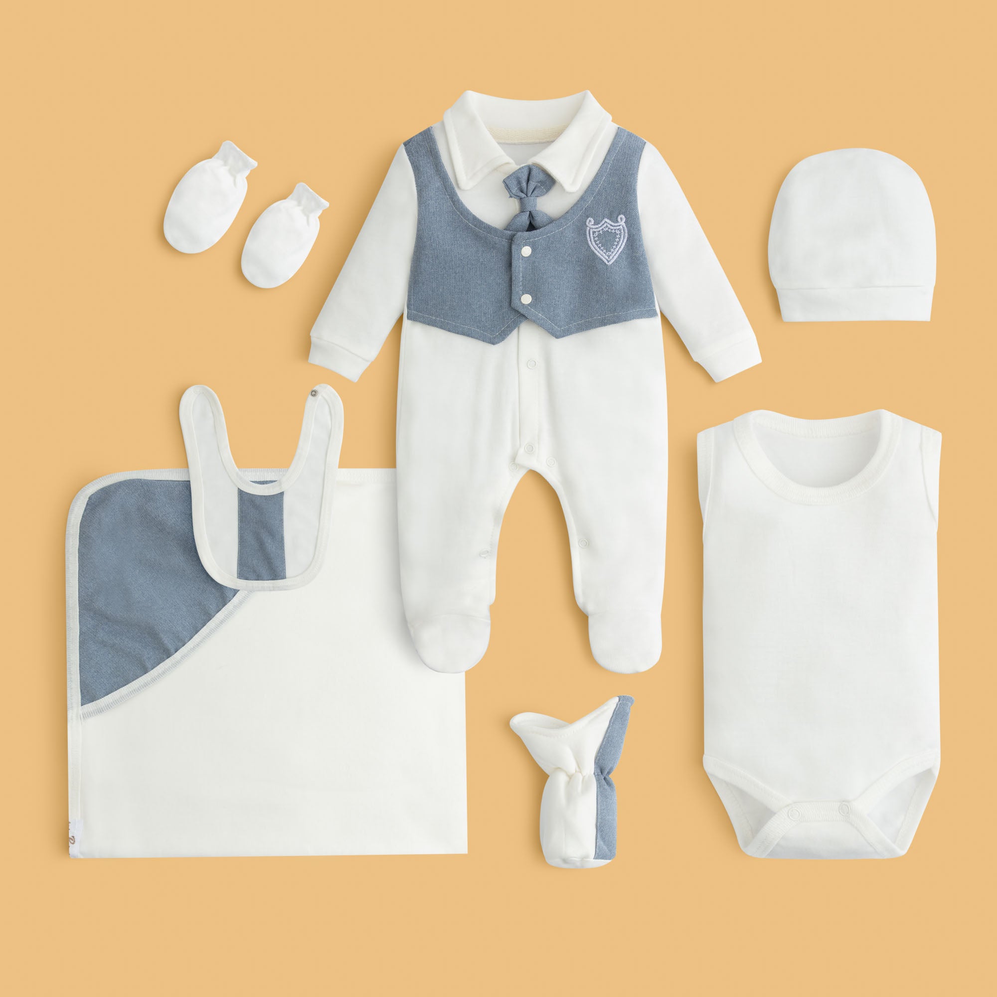 Elegant Baby Vest Layette Set