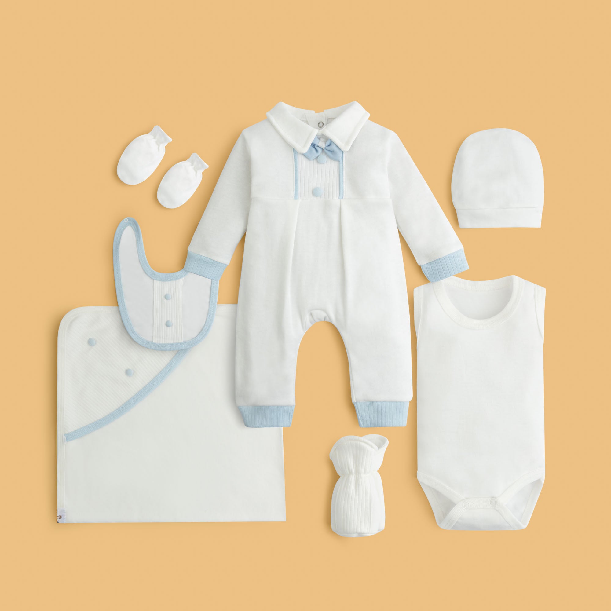 Baby Blue Romper Set