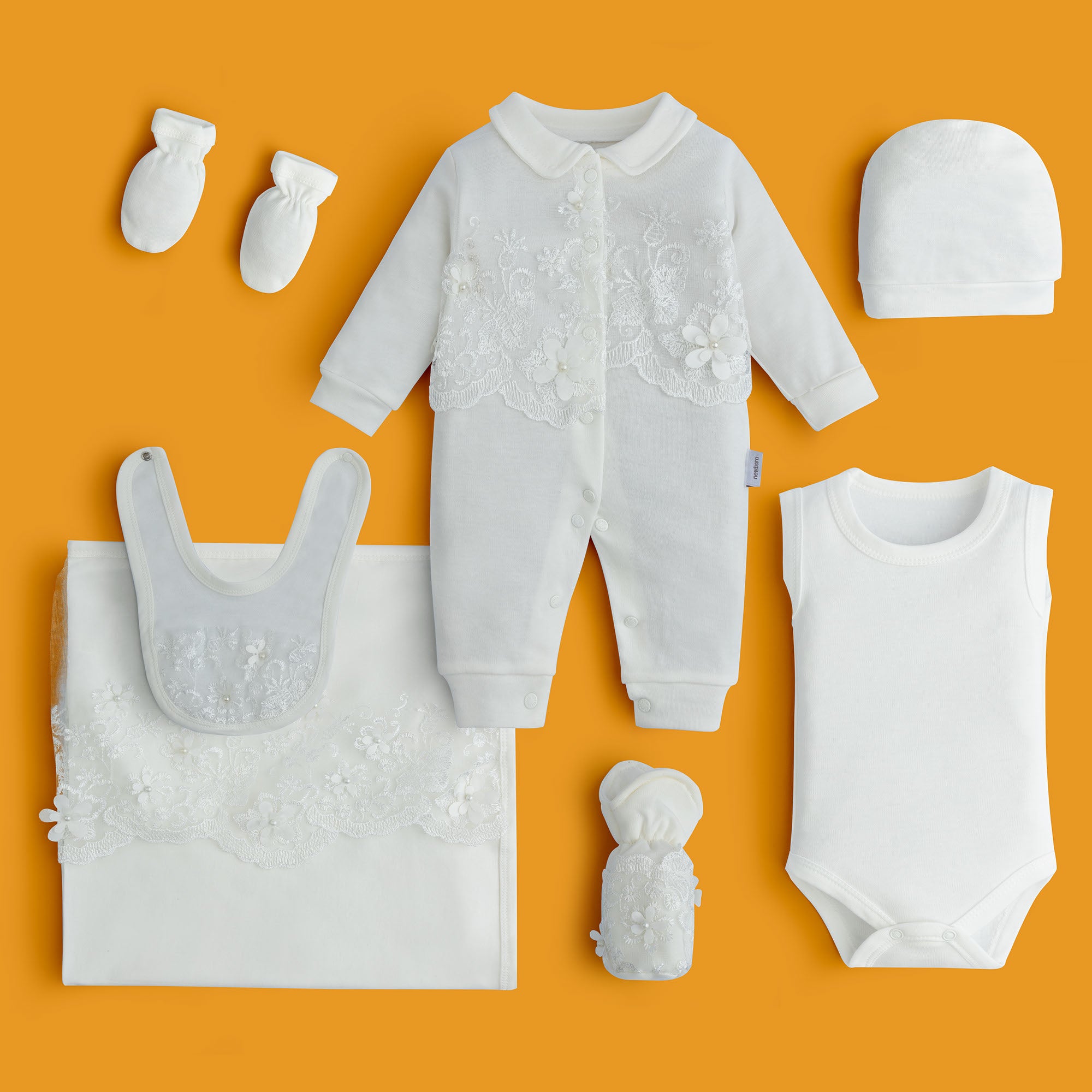 Frosty White Romper Set