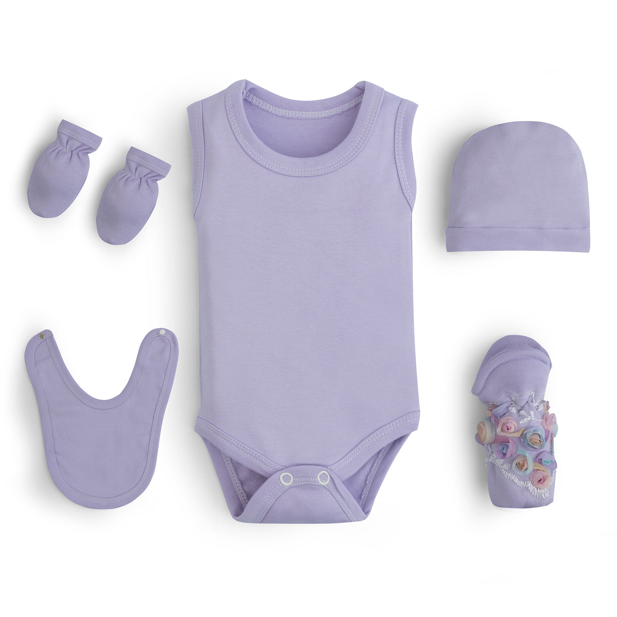 Floral Petal Infant Romper Pack