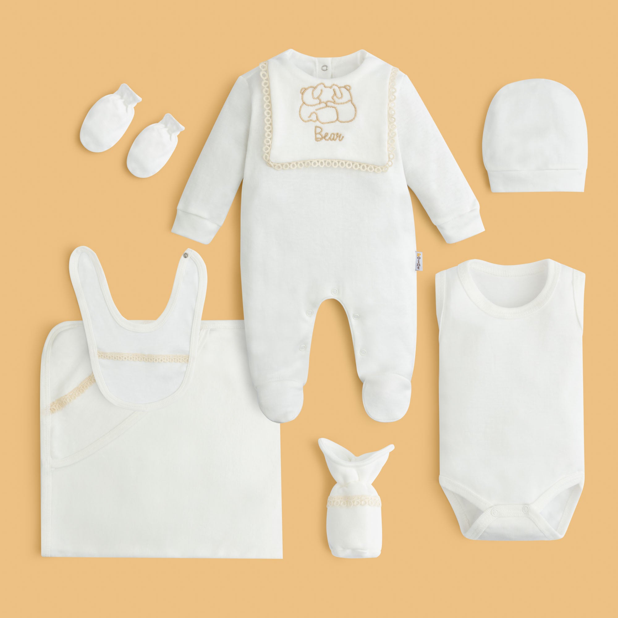 Beige Bear Baby Set