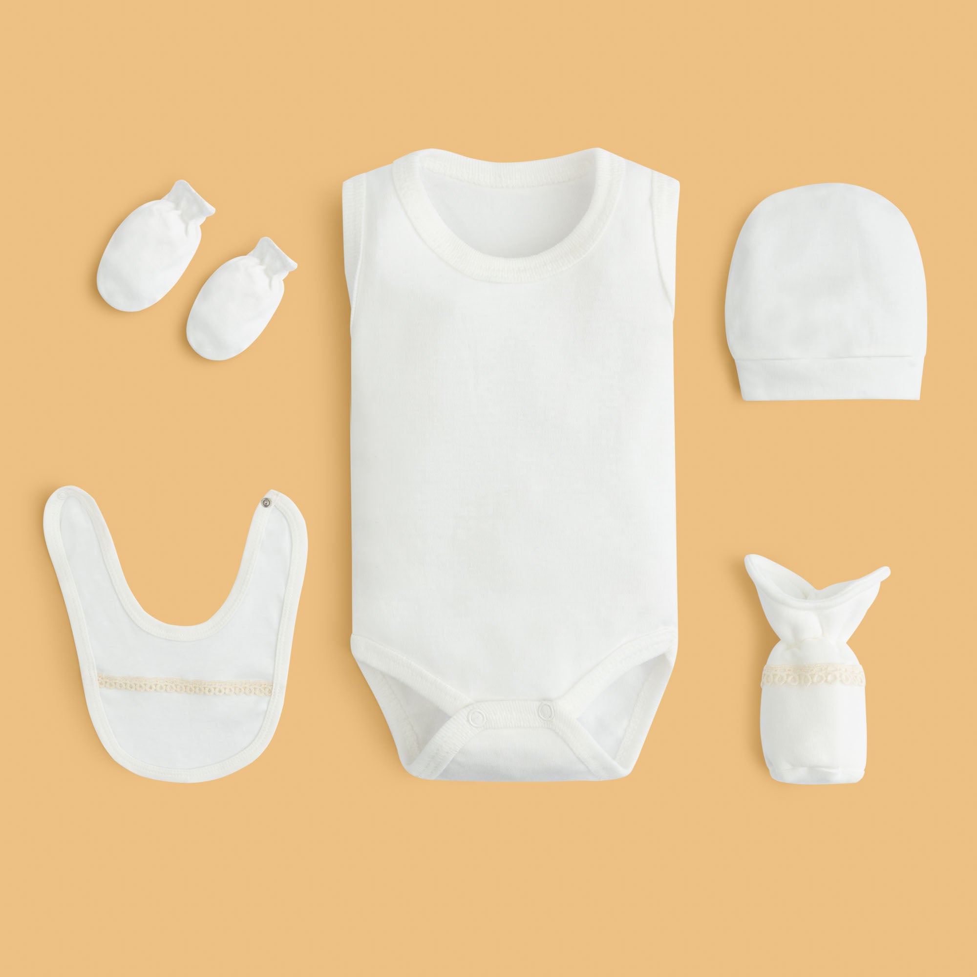 Beige Bear Baby Set