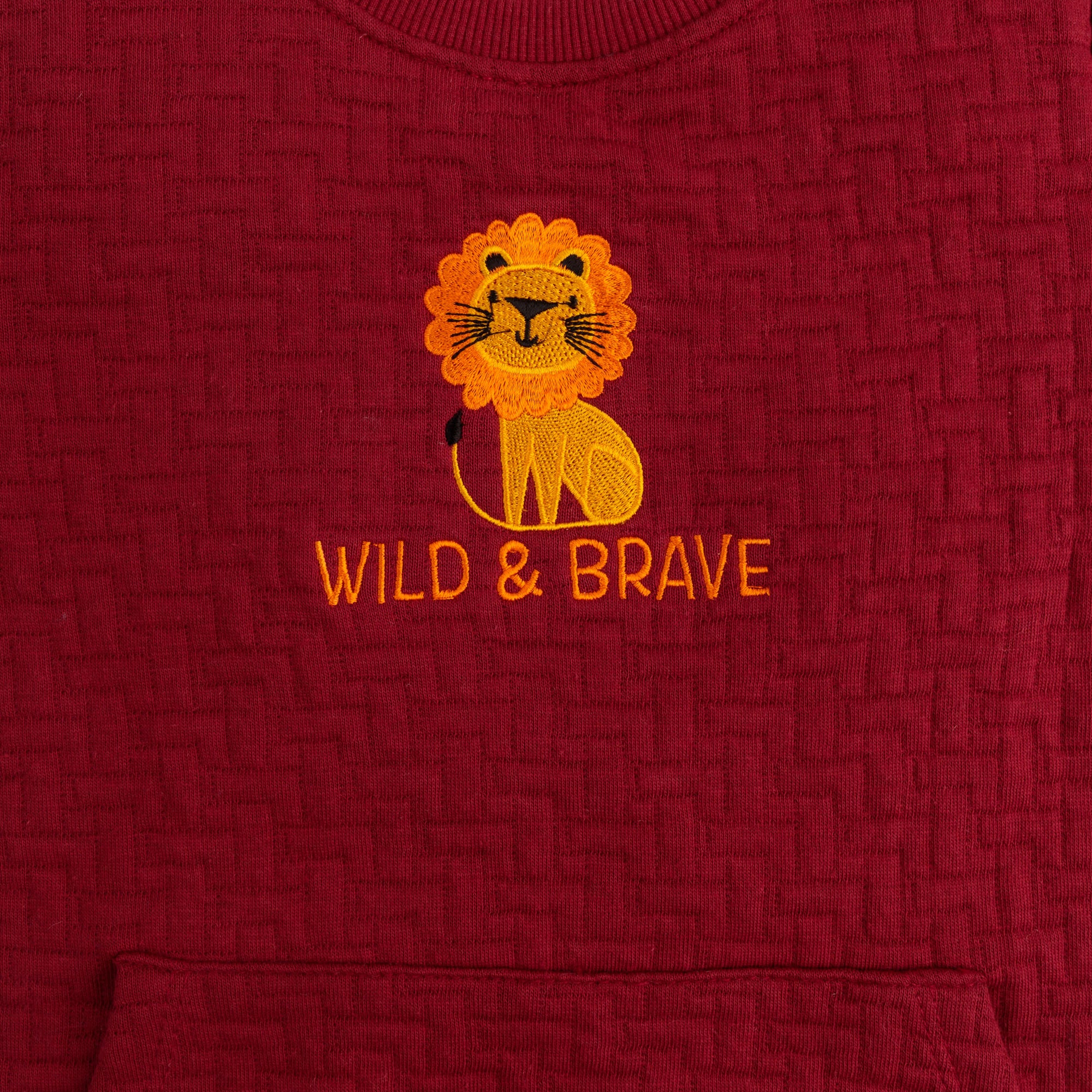 Maroon Textura Two-Pack