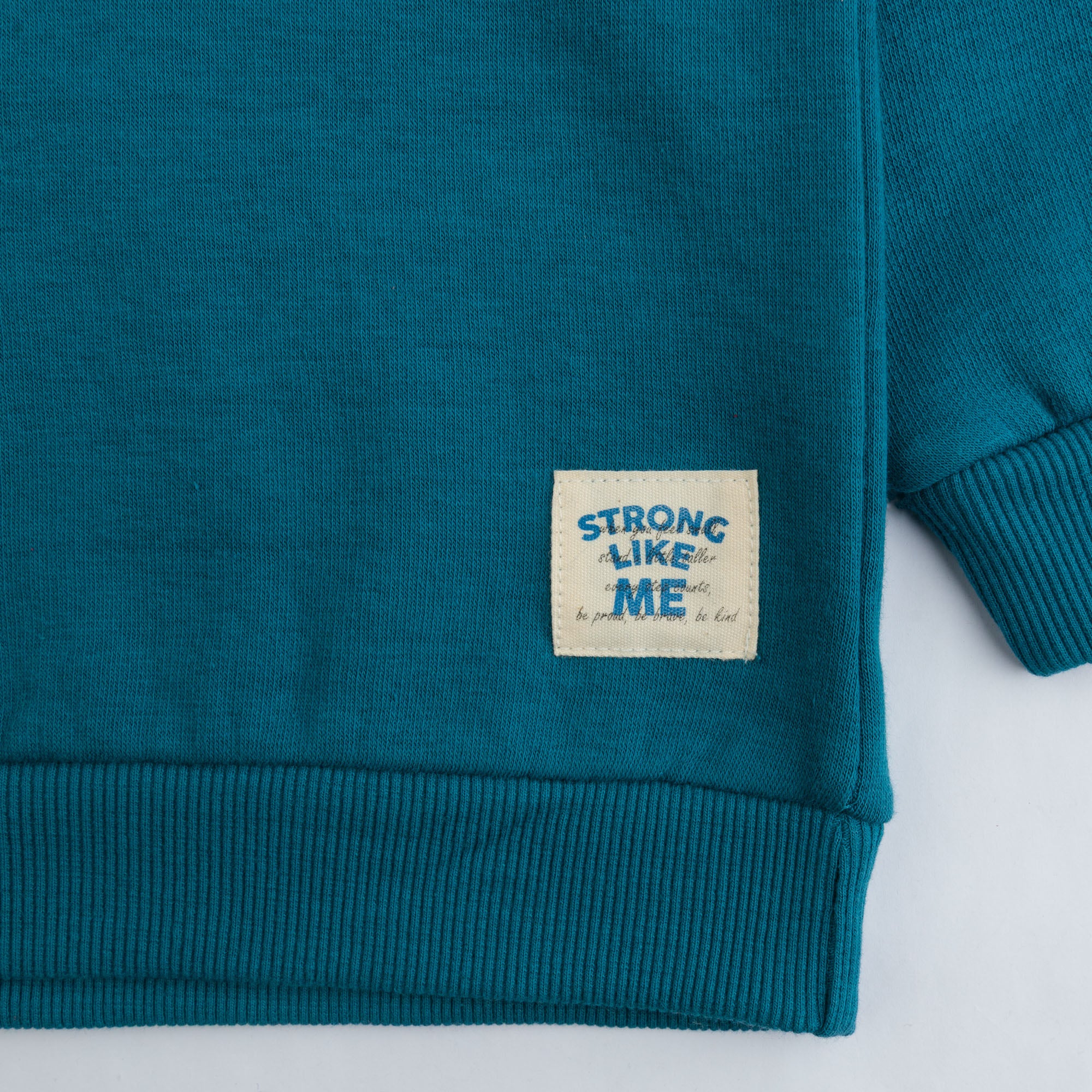 Teal Triple Stripe Sweatshirt