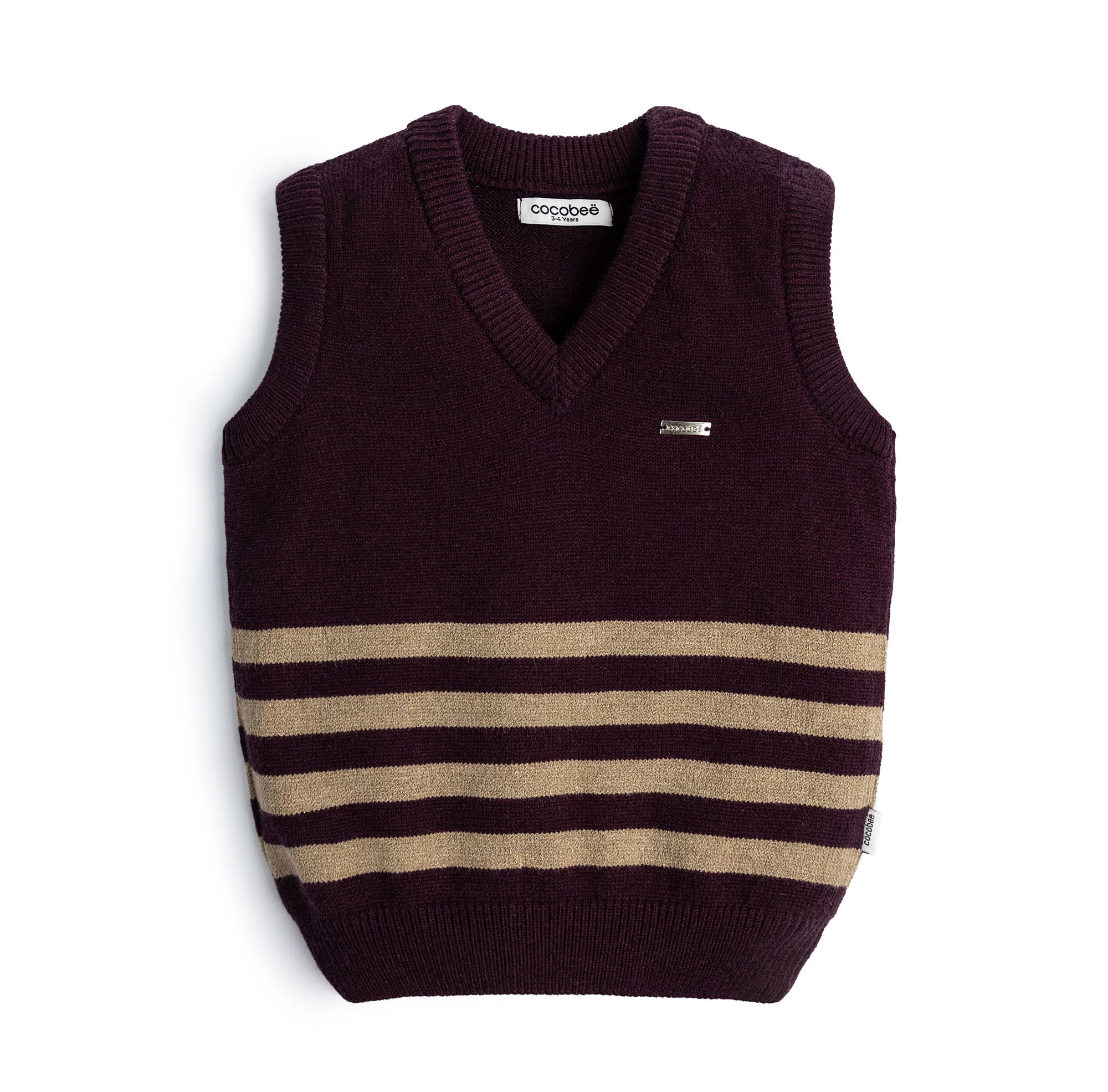 Striping Maroon Sweater