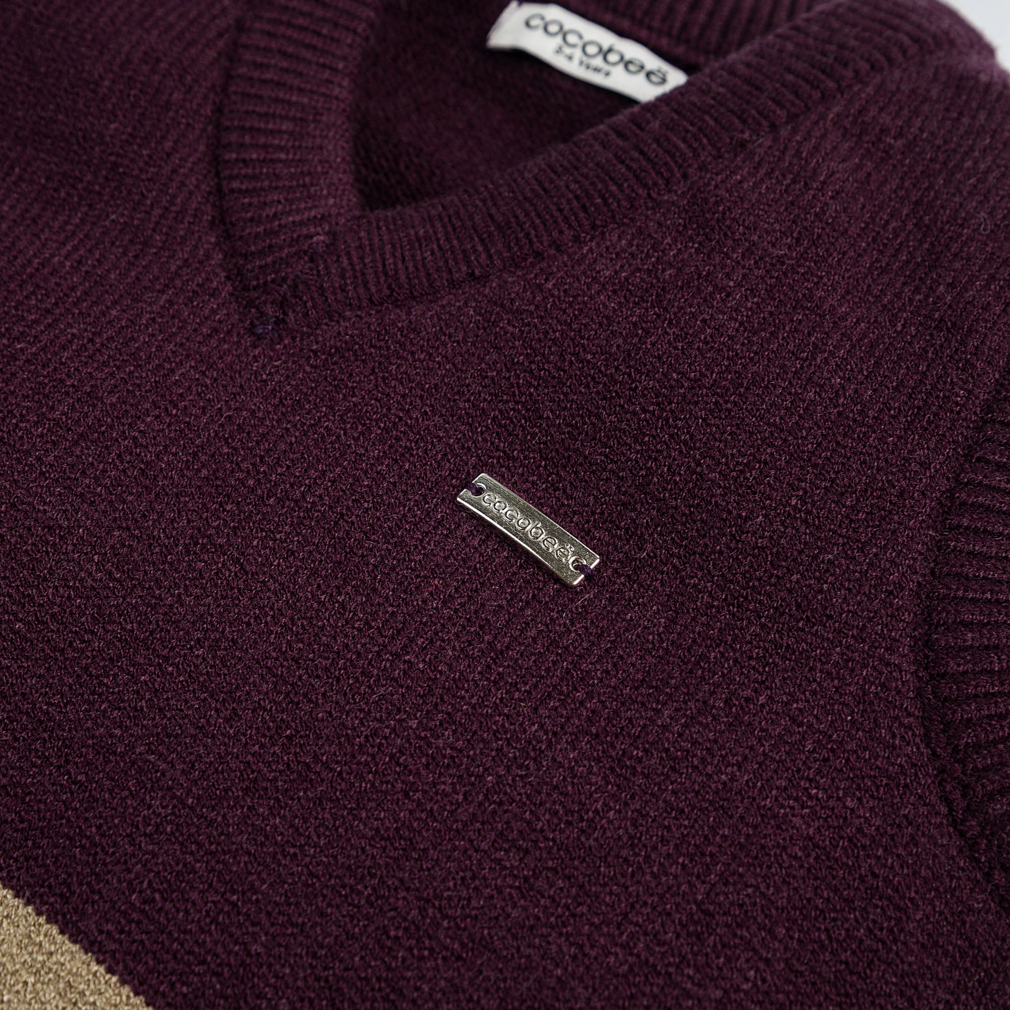 Striping Maroon Sweater – cocobee