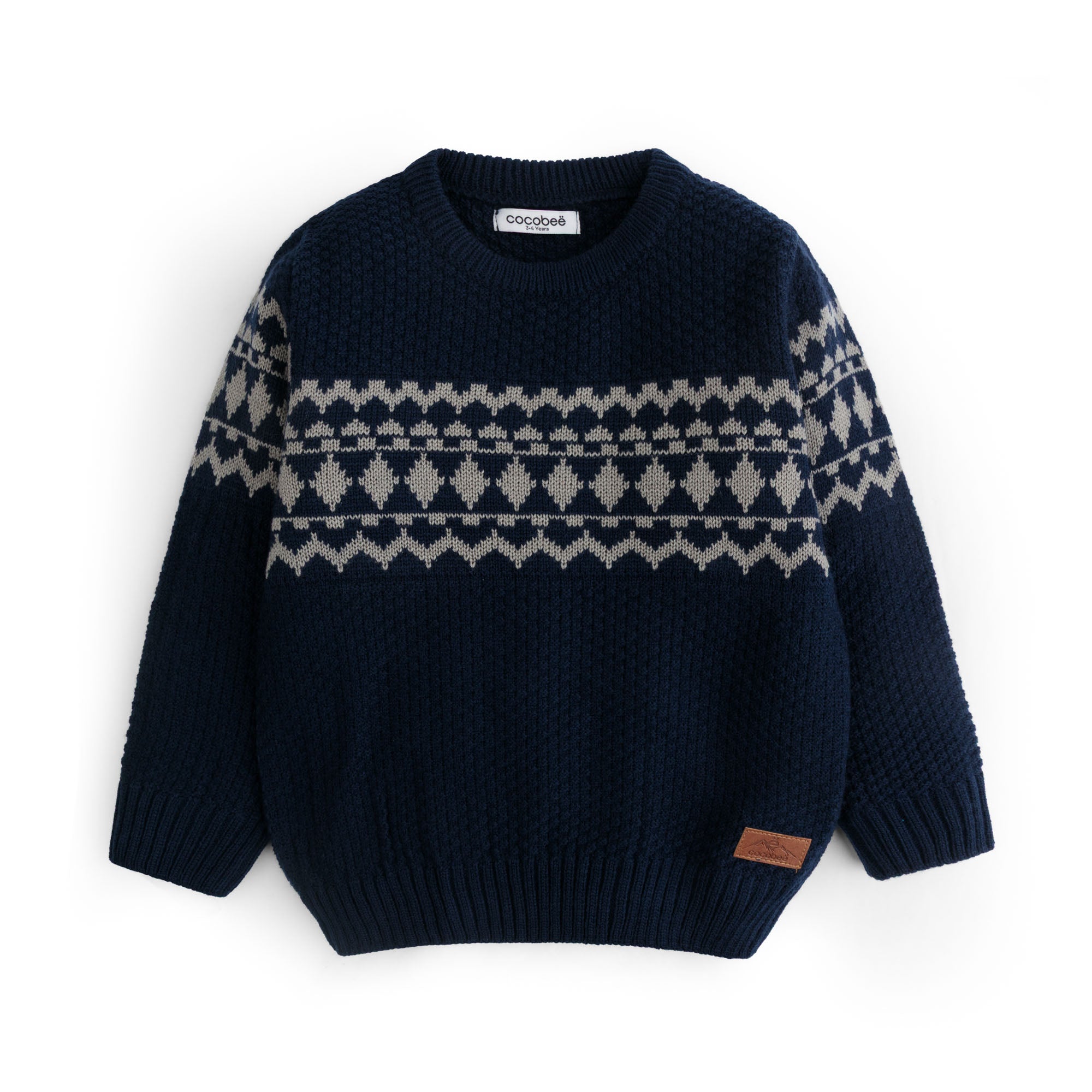 Dark Blue Nordic Sweater