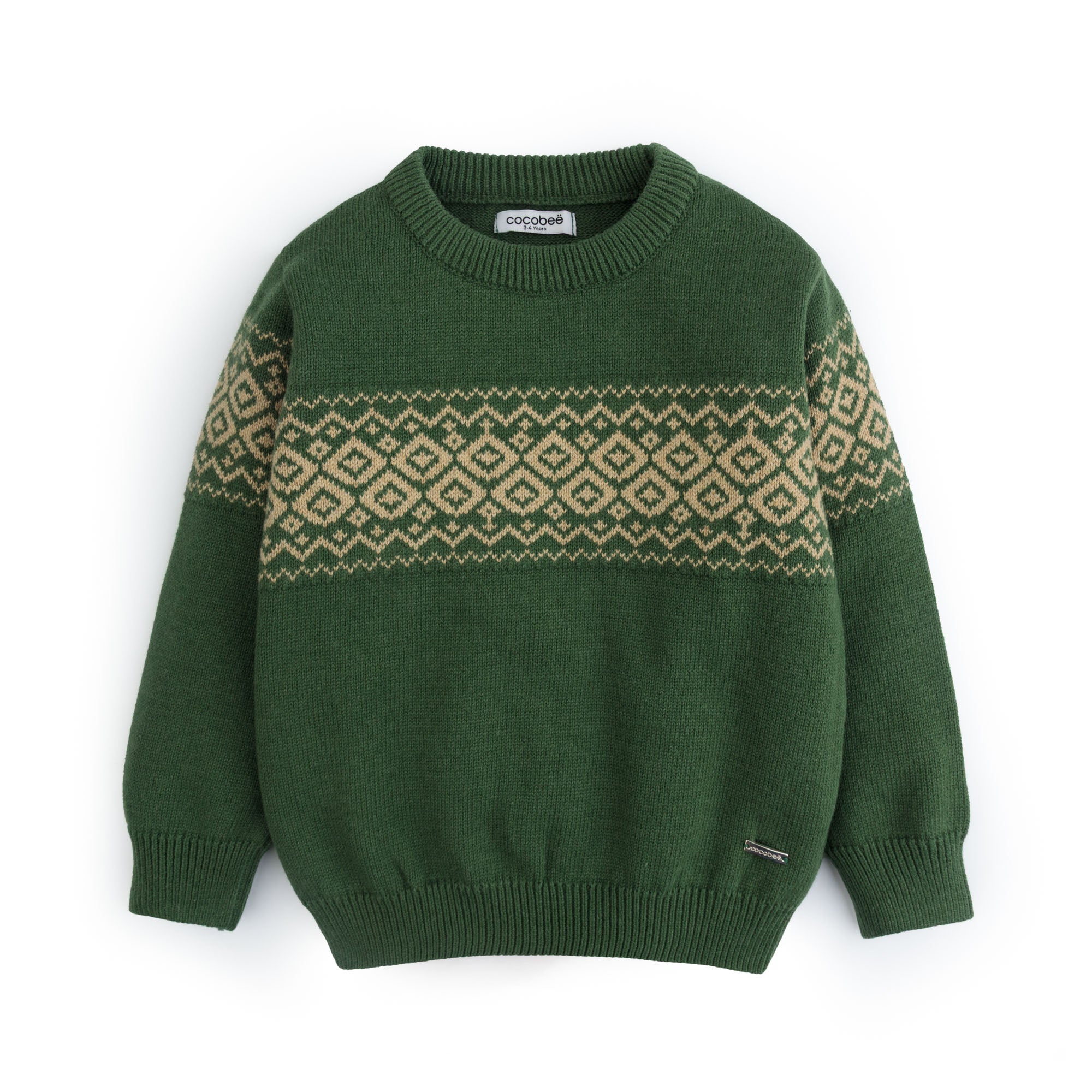 Deep Green Nordic Sweater