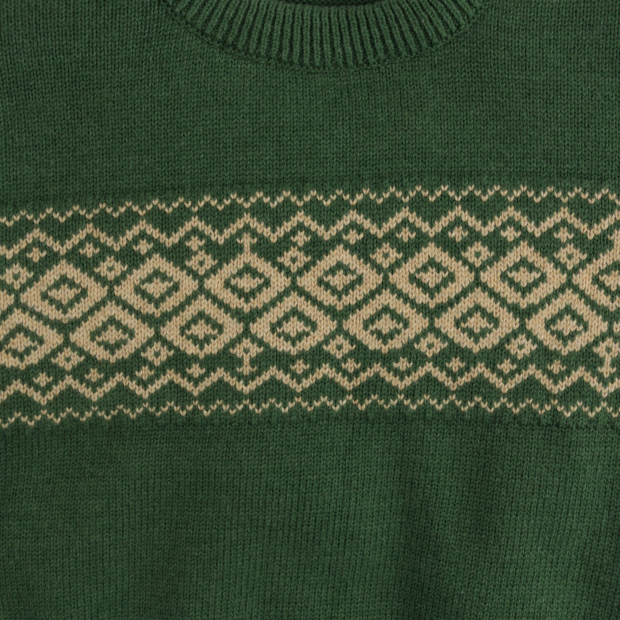Deep Green Nordic Sweater