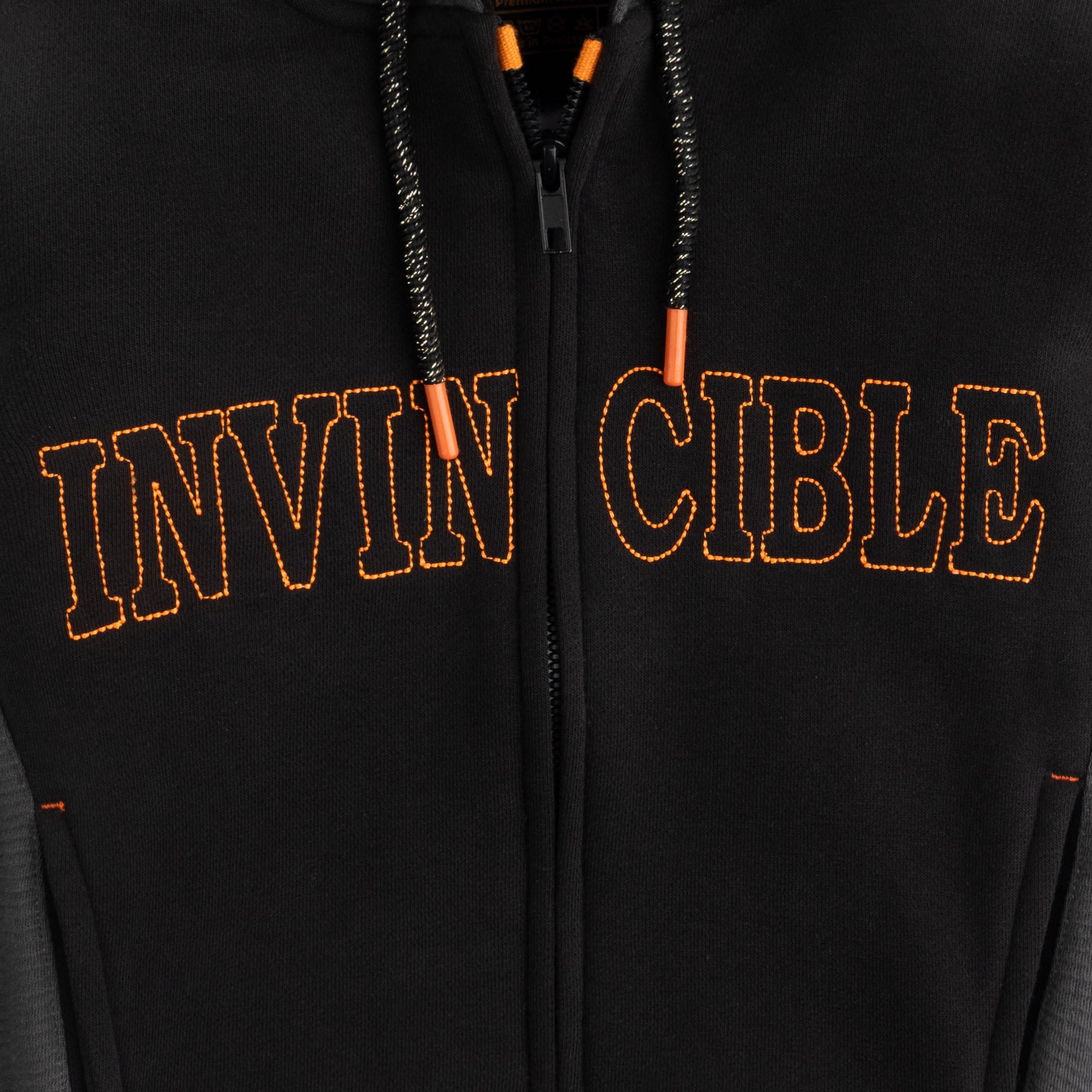 Black Invincible Zipper Hoodie
