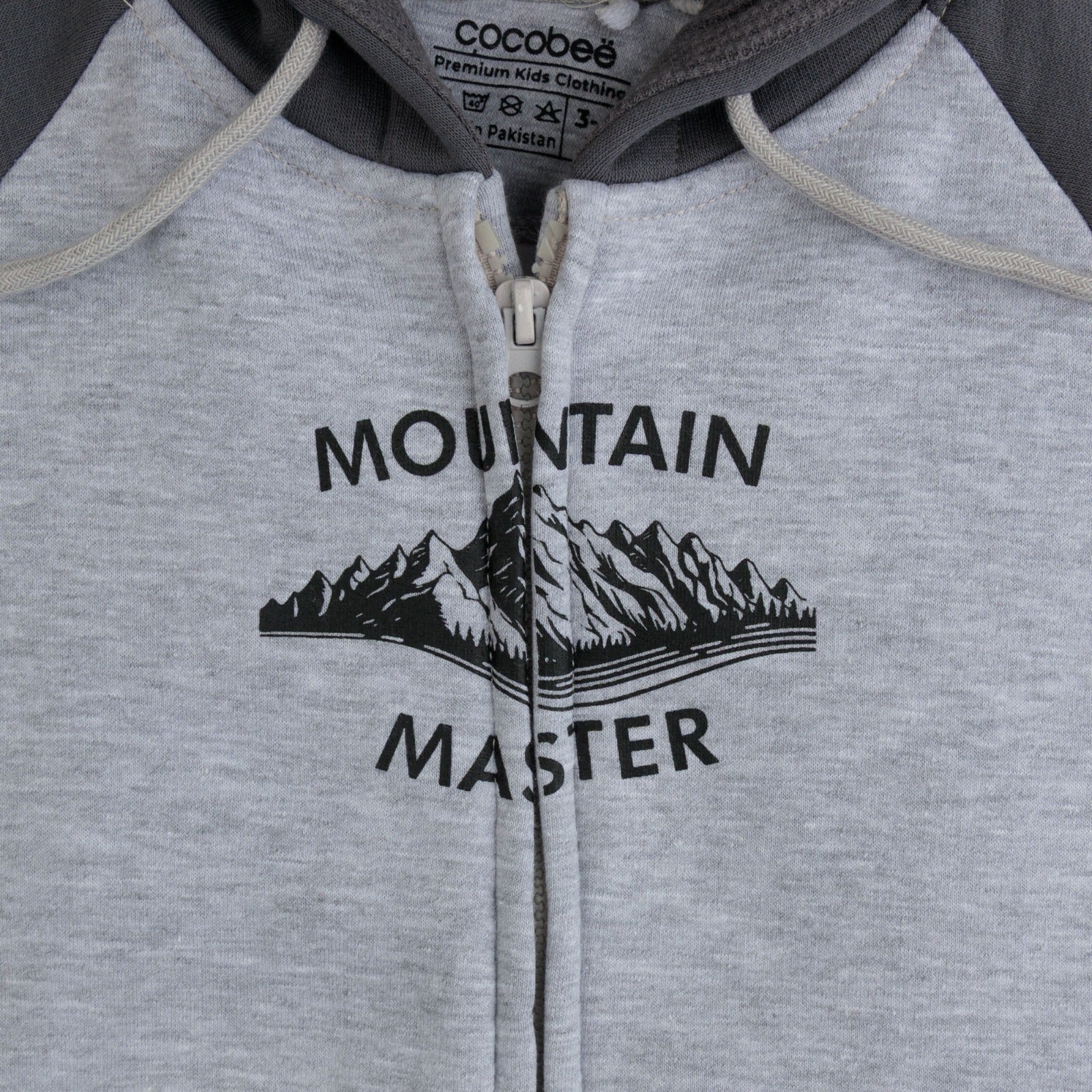 Charcoal Ridge Zipper Hoodie