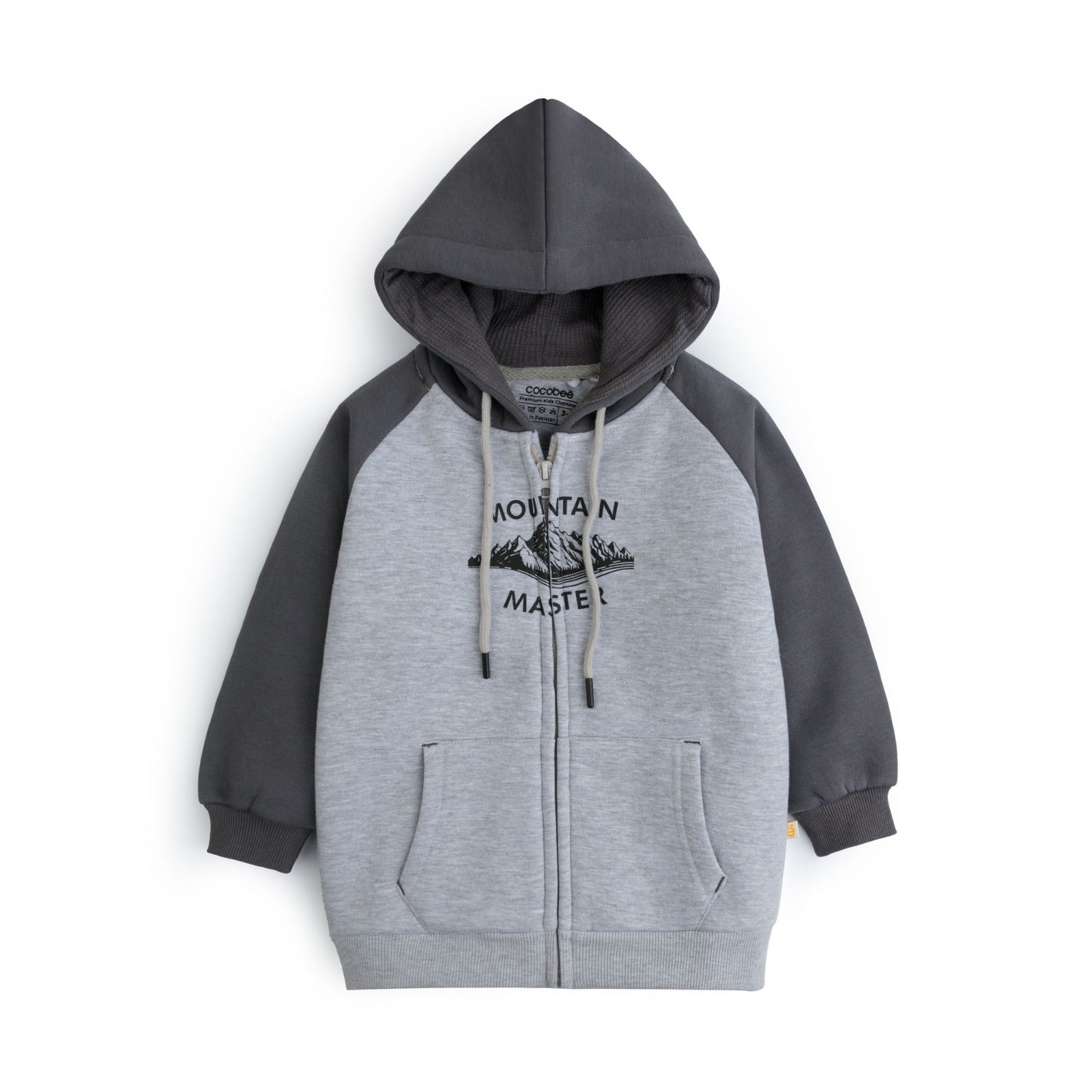 Charcoal Ridge Zipper Hoodie