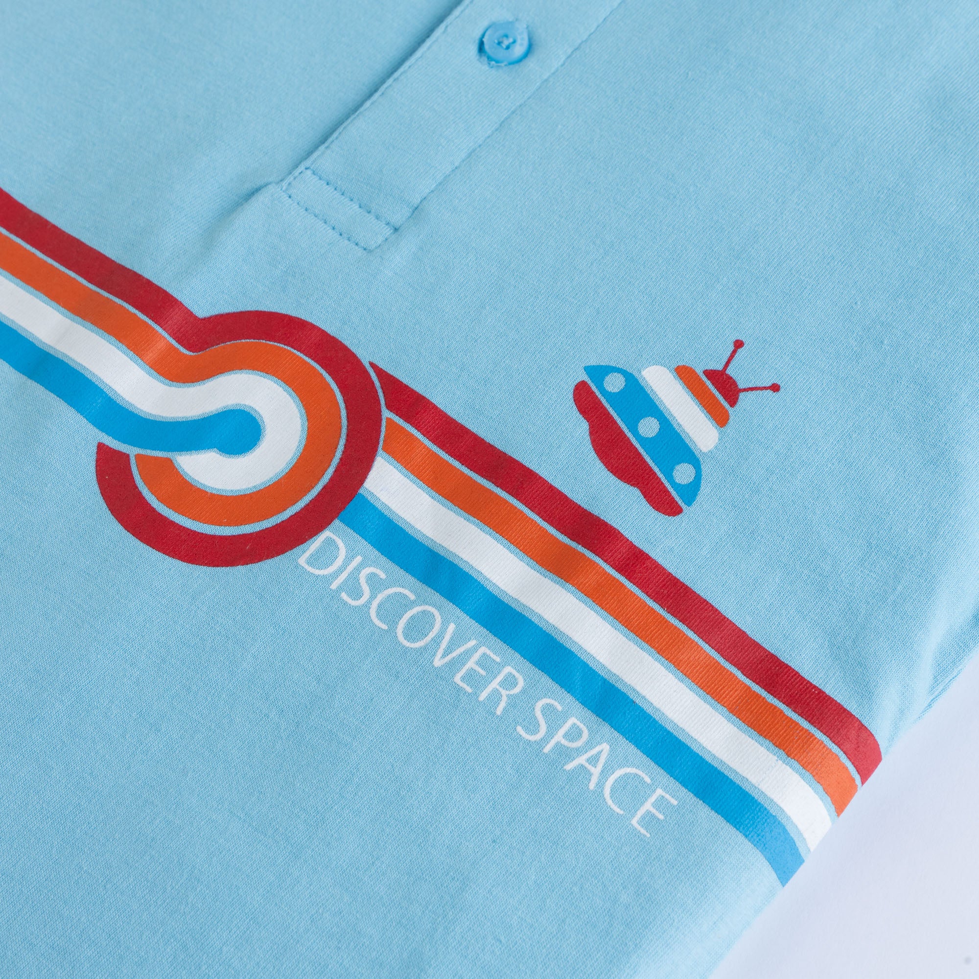 Sky Spacing Printed Henley Cocobee sky-spacing-printed-henley-cocobee